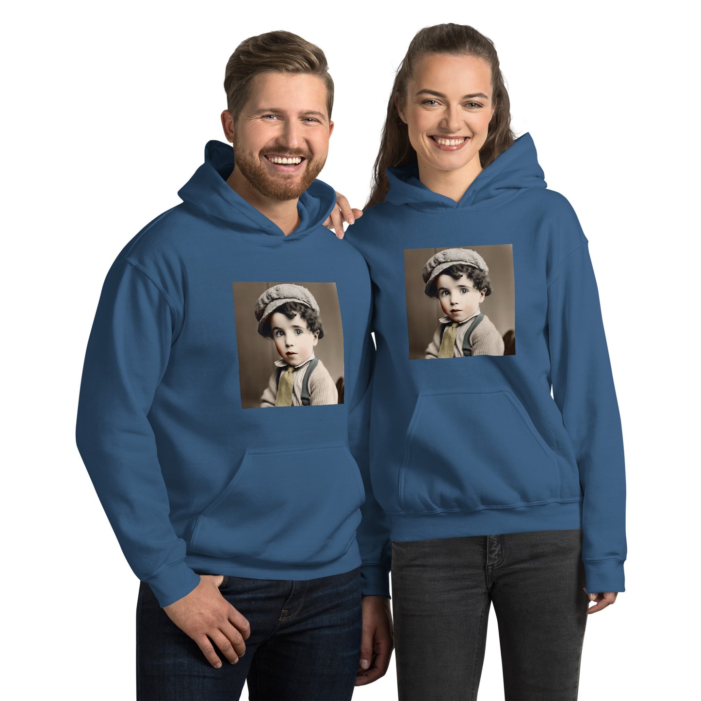 Hoodie Unisex / Air Spun Cotton / Portrait Charles 'Charlie' Spencer III