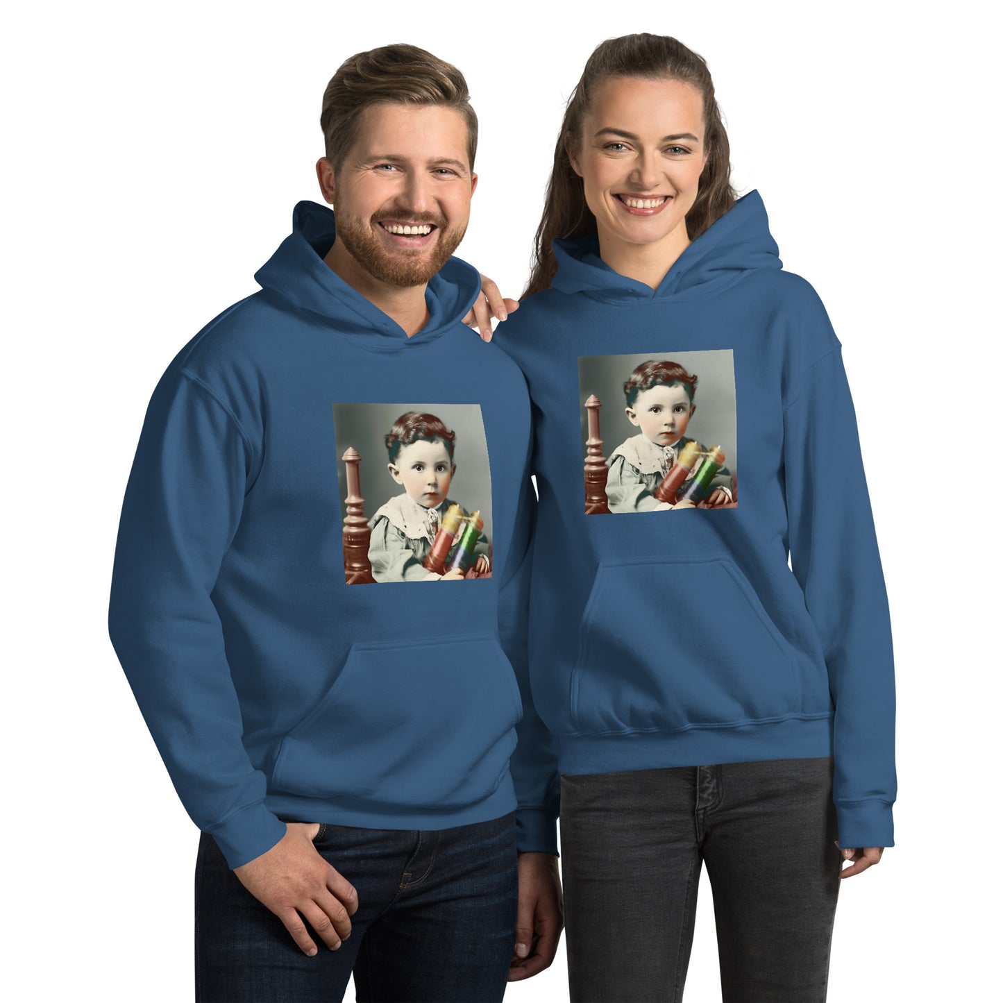 Hoodie Unisex / Air Spun Cotton / Portrait Nikola Milutin I