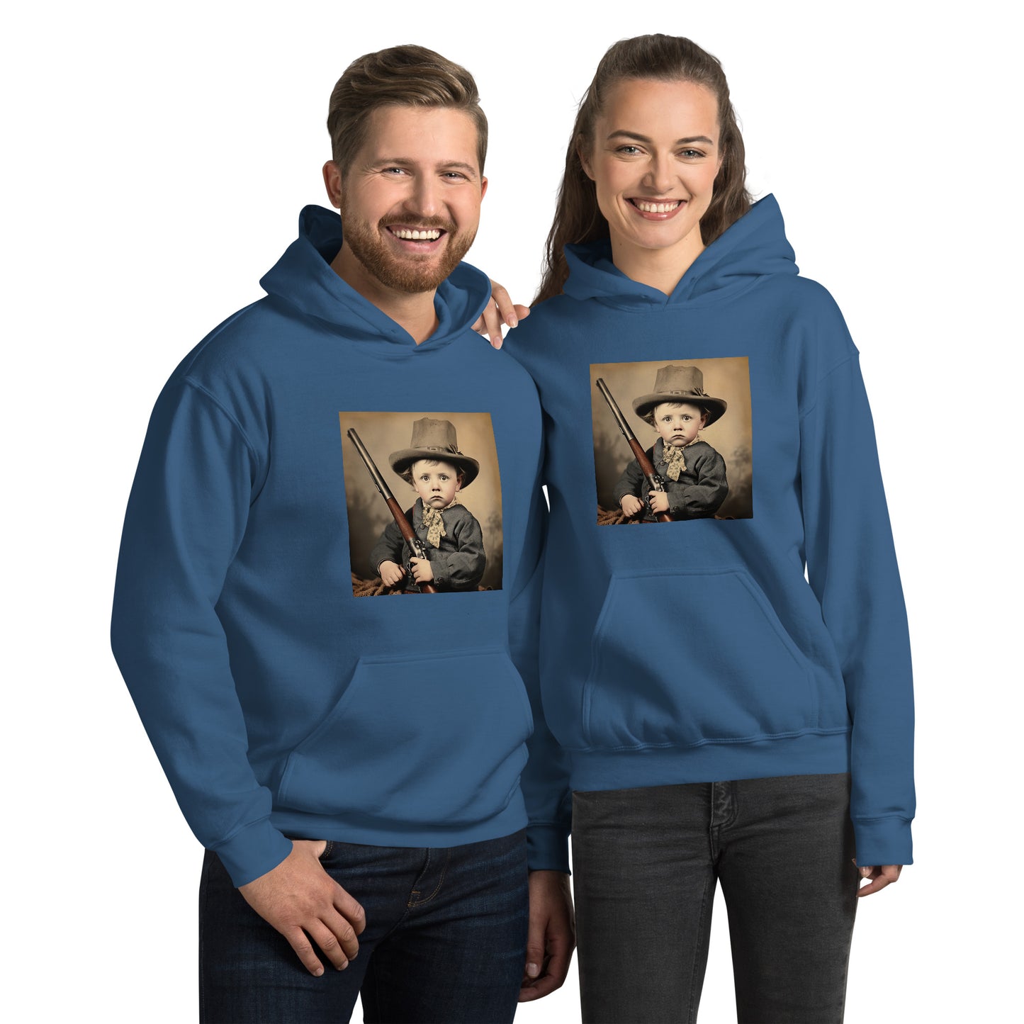 Hoodie Unisex / Air Spun Cotton / Portrait William 'Billy' Henry III