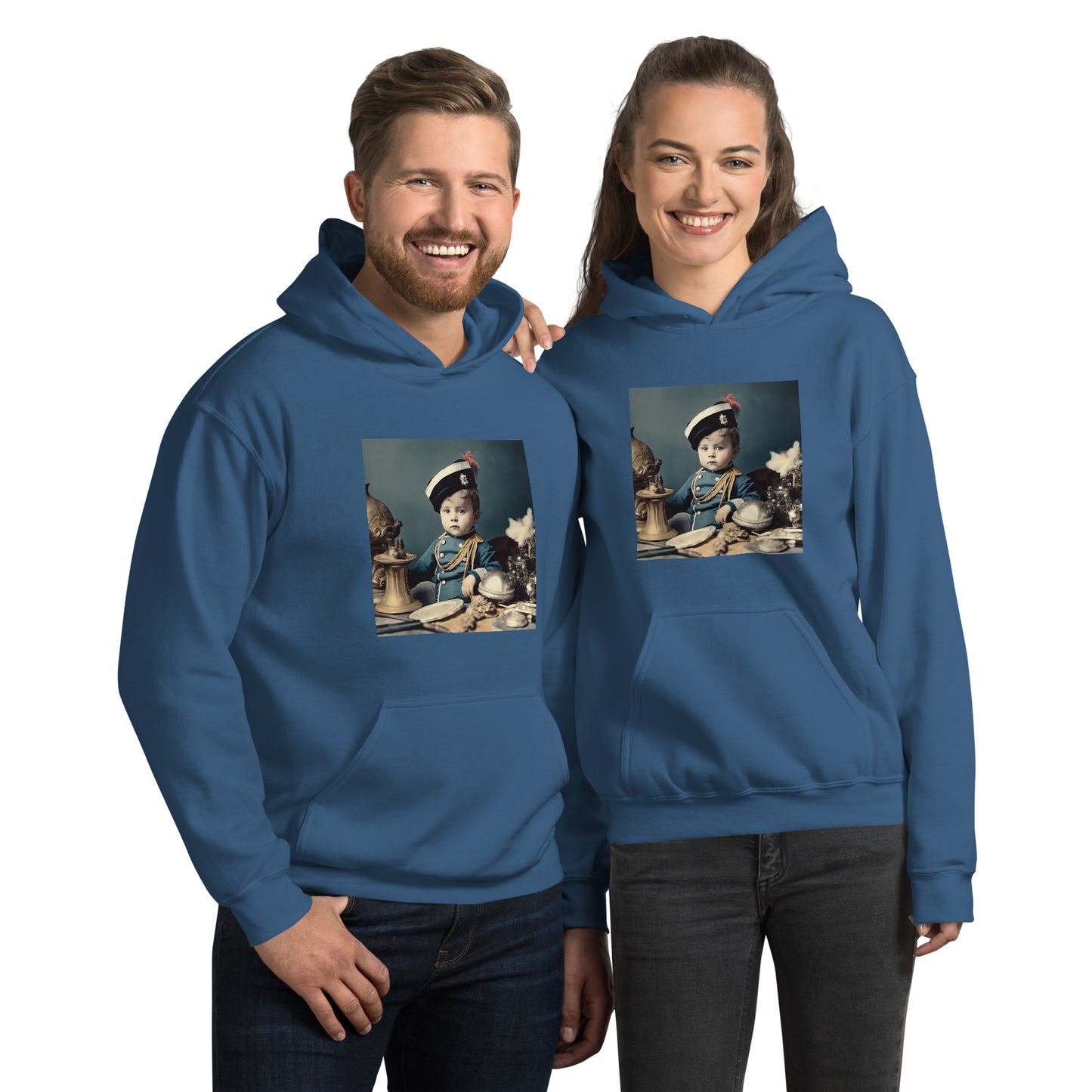 Hoodie Unisex / Air Spun Cotton / Portrait Napoleon Carlo VIII