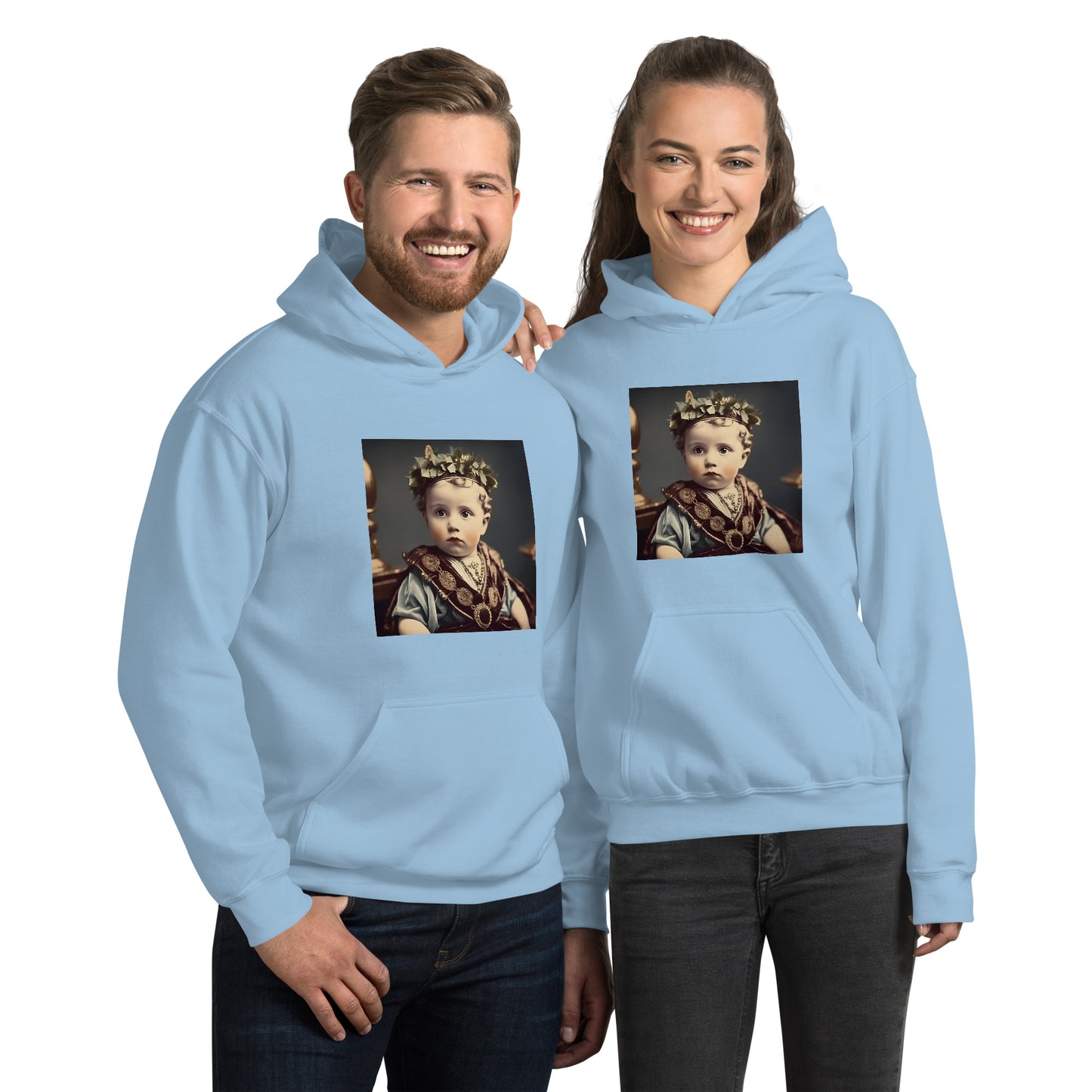 Hoodie Unisex / Air Spun Cotton / Portrait Gaius Julius I