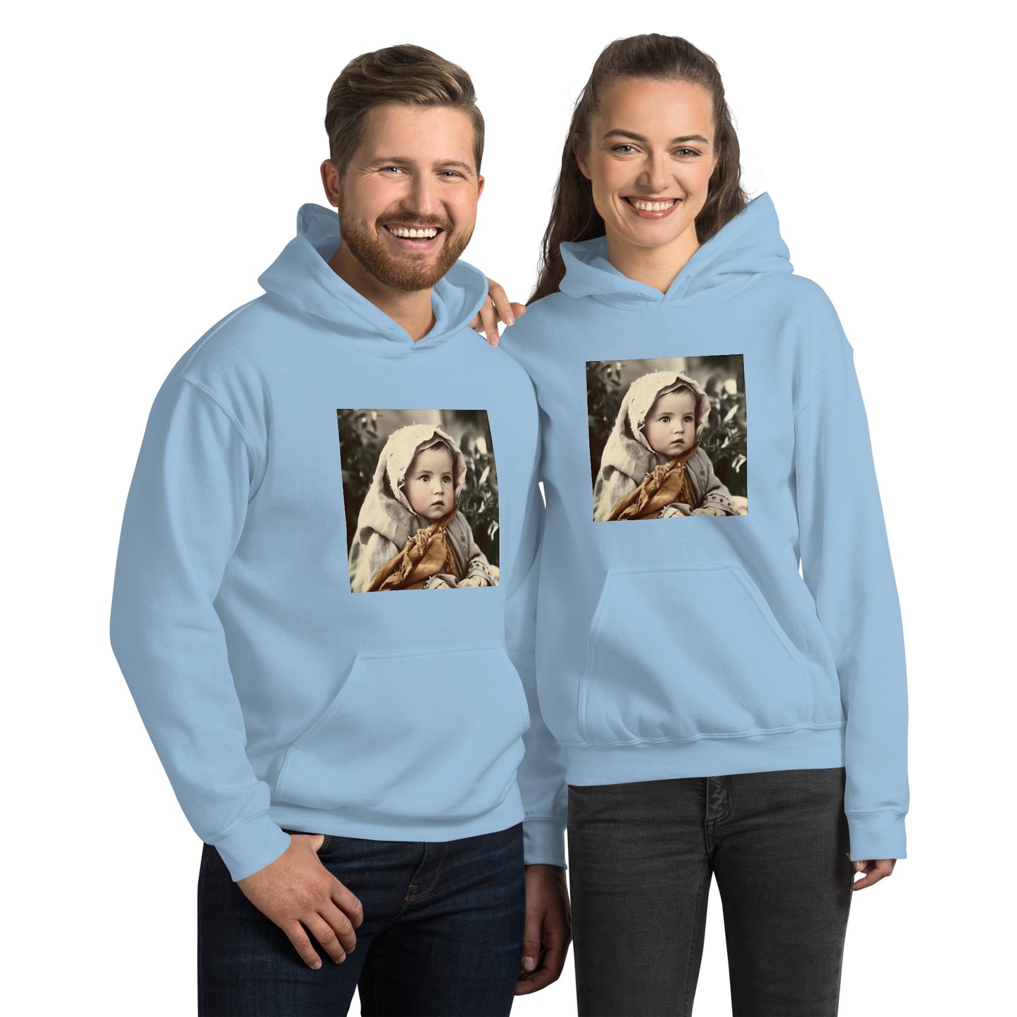 Hoodie Unisex / Air Spun Cotton / Portrait Jesus Nazareth I