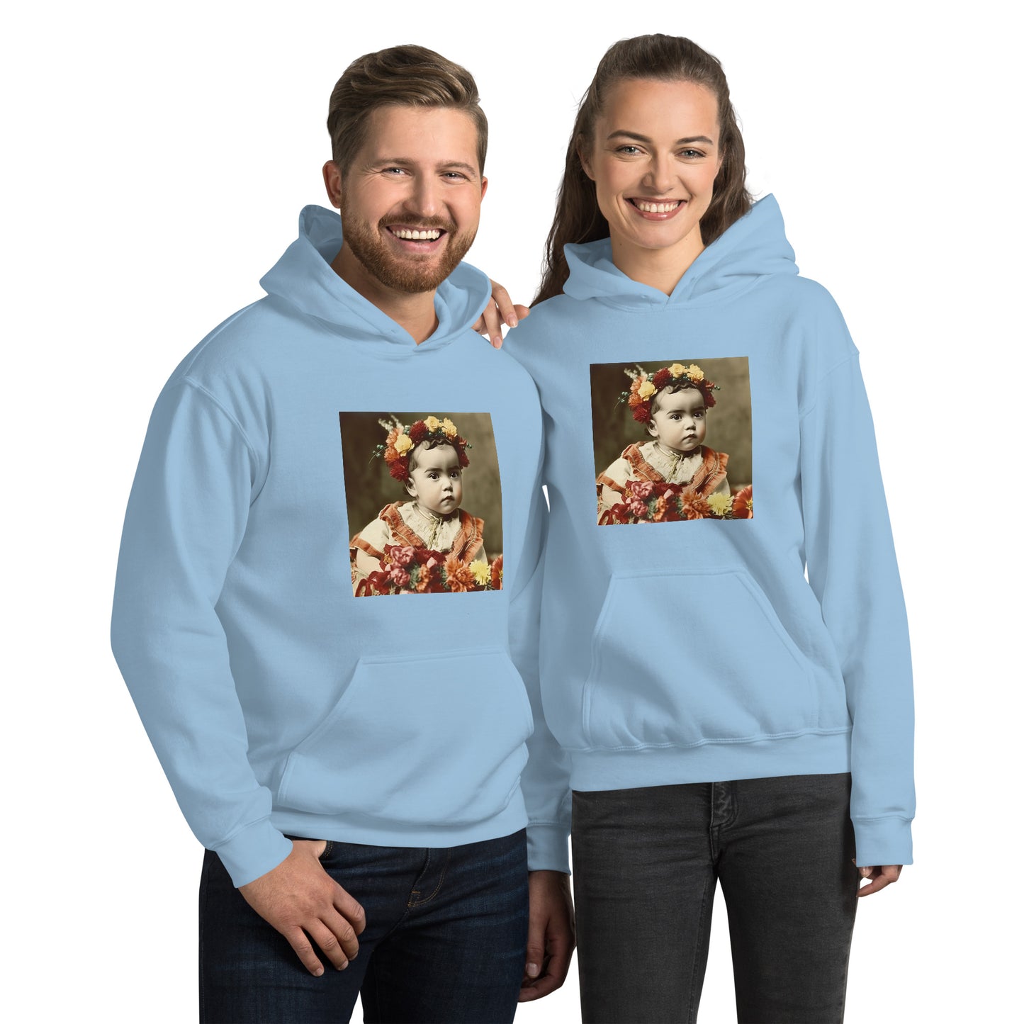 Hoodie Unisex / Air Spun Cotton / Portrait Magdalena Frida I