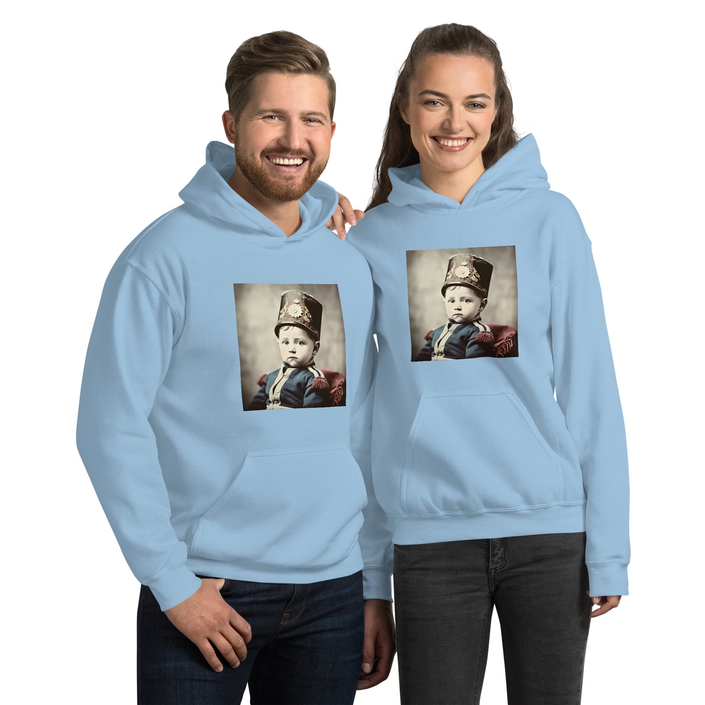 Hoodie Unisex / Air Spun Cotton / Portrait Napoleon Carlo III