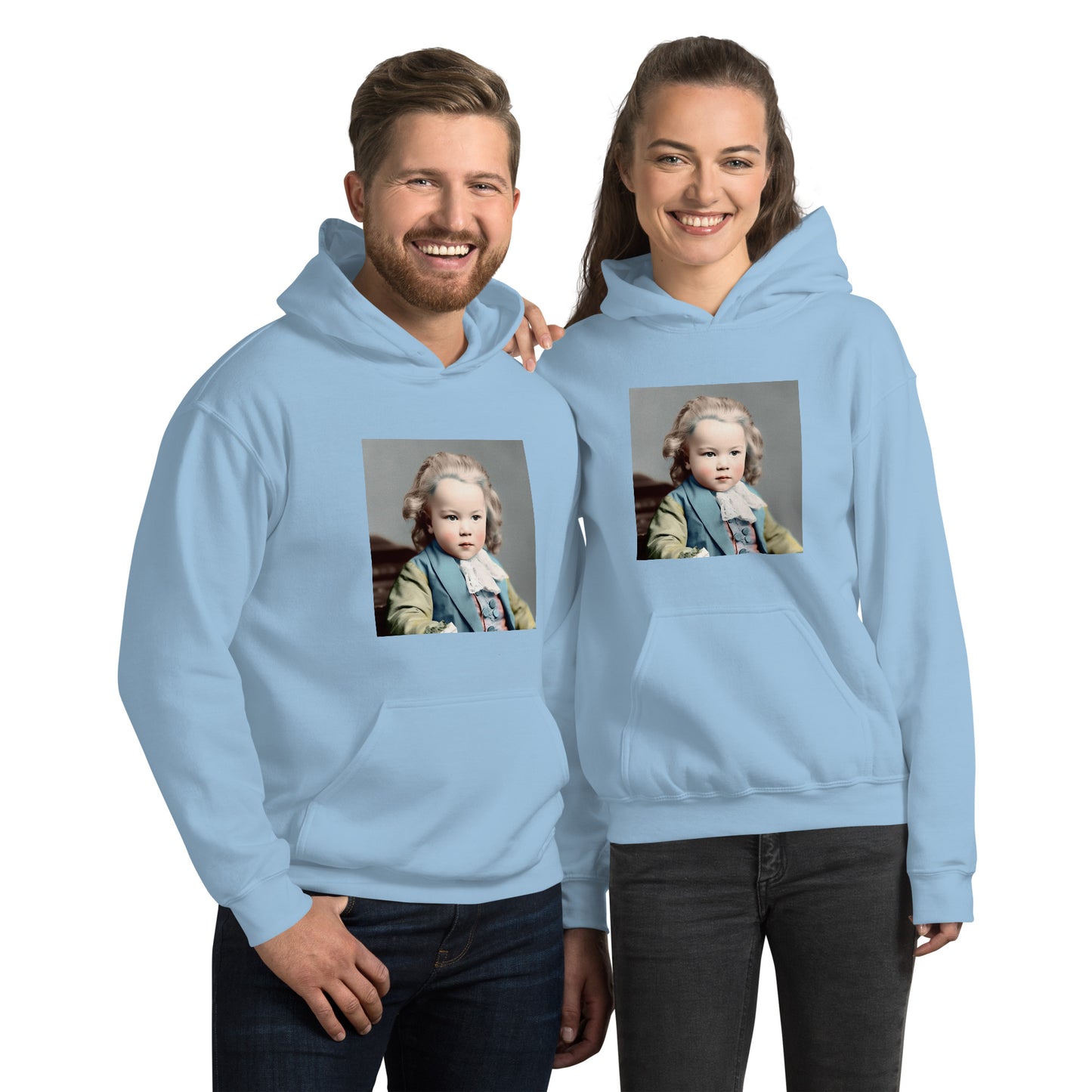 Hoodie Unisex / Air Spun Cotton / Portrait Johann Sebastian V