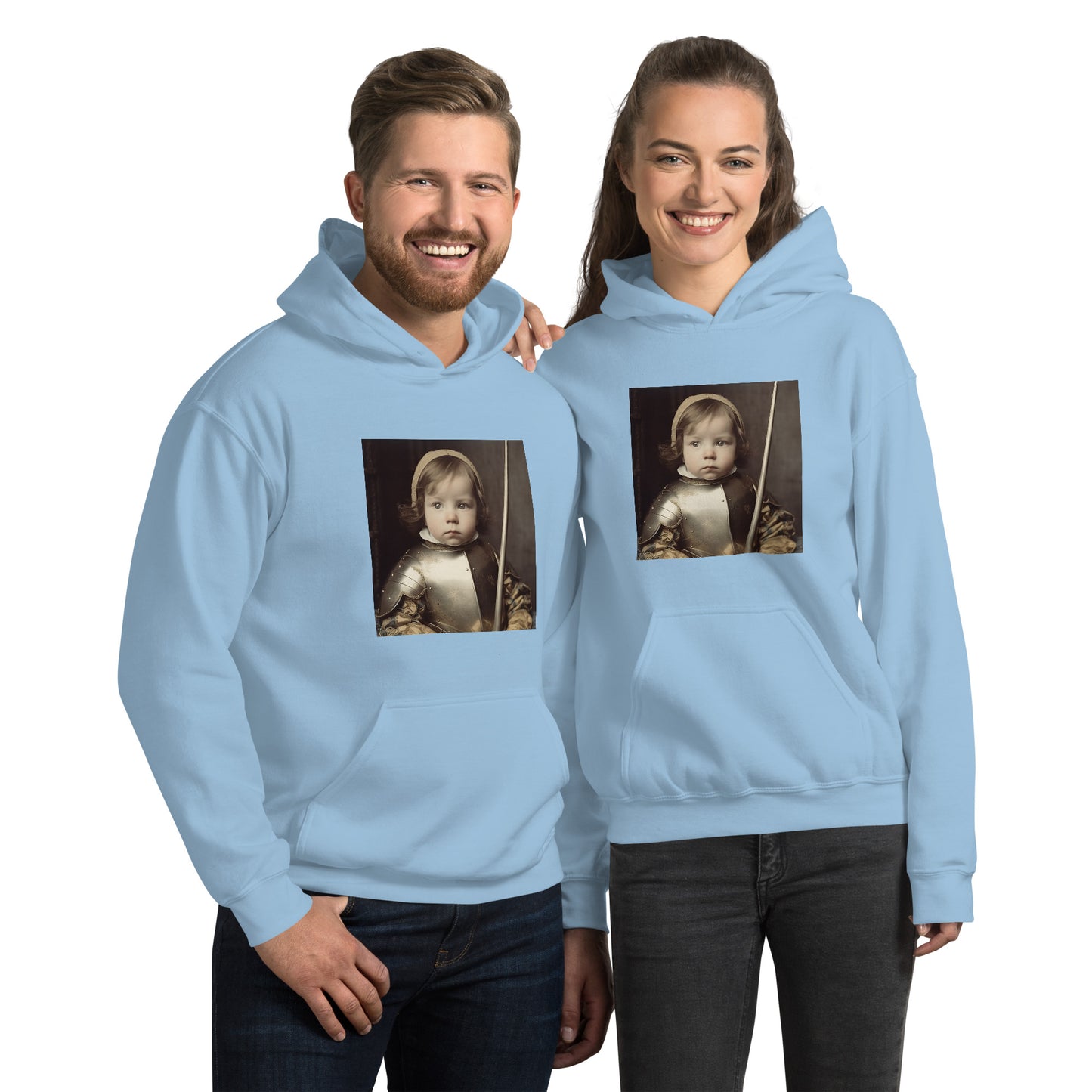 Hoodie Unisex / Air Spun Cotton / Portrait Jeanne 'Joan' Arc II