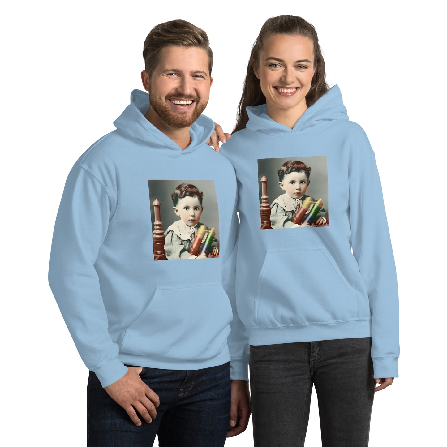 Hoodie Unisex / Air Spun Cotton / Portrait Nikola Milutin I