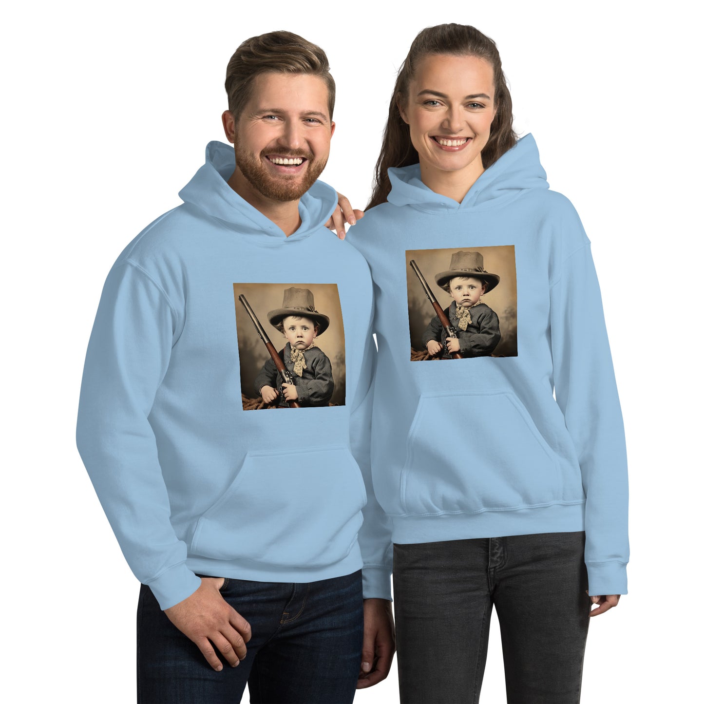 Hoodie Unisex / Air Spun Cotton / Portrait William 'Billy' Henry III