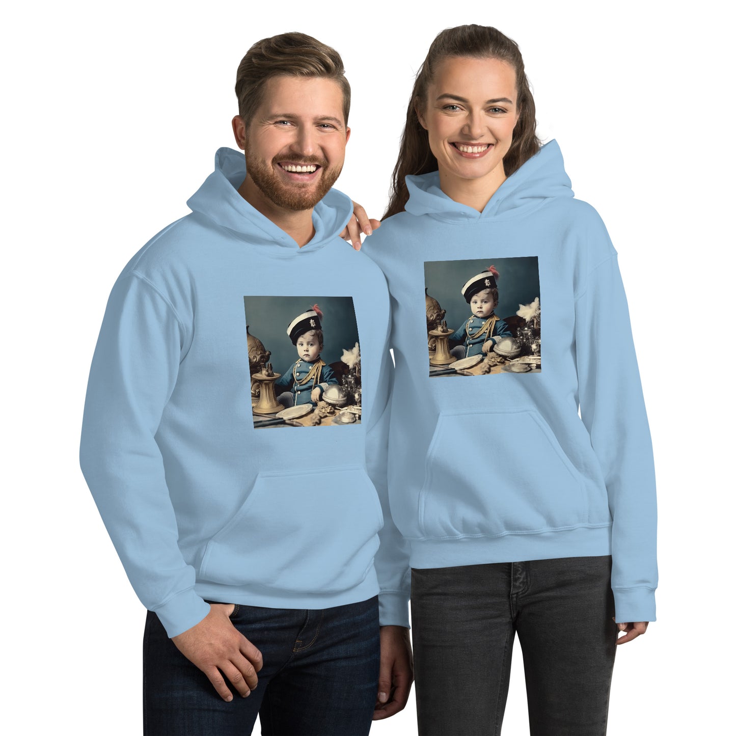 Hoodie Unisex / Air Spun Cotton / Portrait Napoleon Carlo VIII