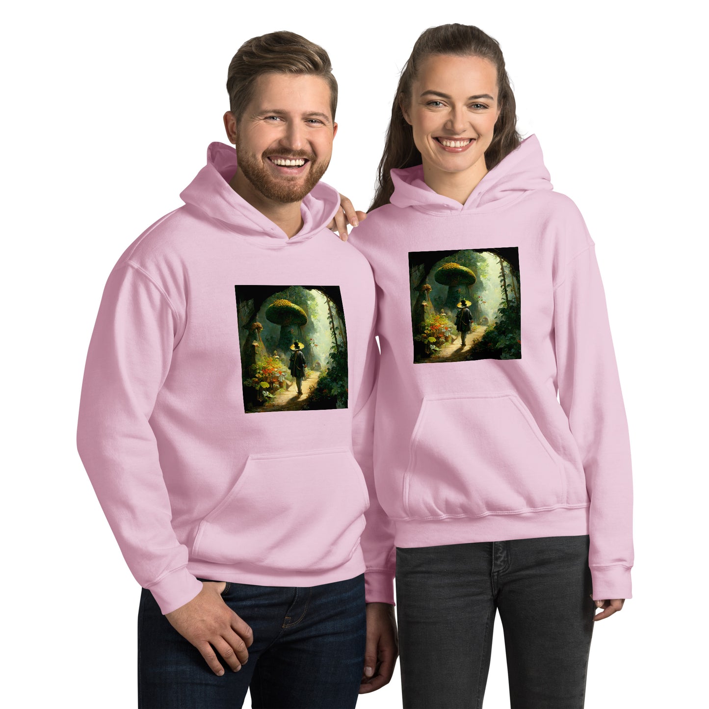 Hoodie Unisex / Air Spun Cotton / Fairytale Forest #2