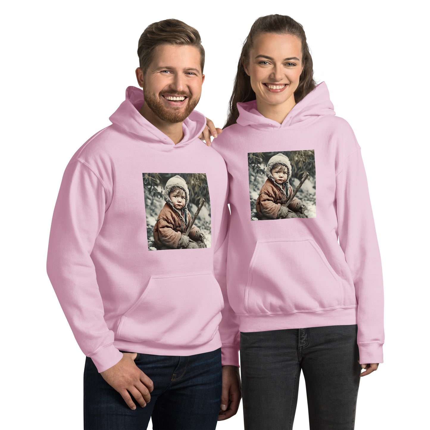 Hoodie Unisex / Air Spun Cotton / Portrait Ötzi Tisenjoch I