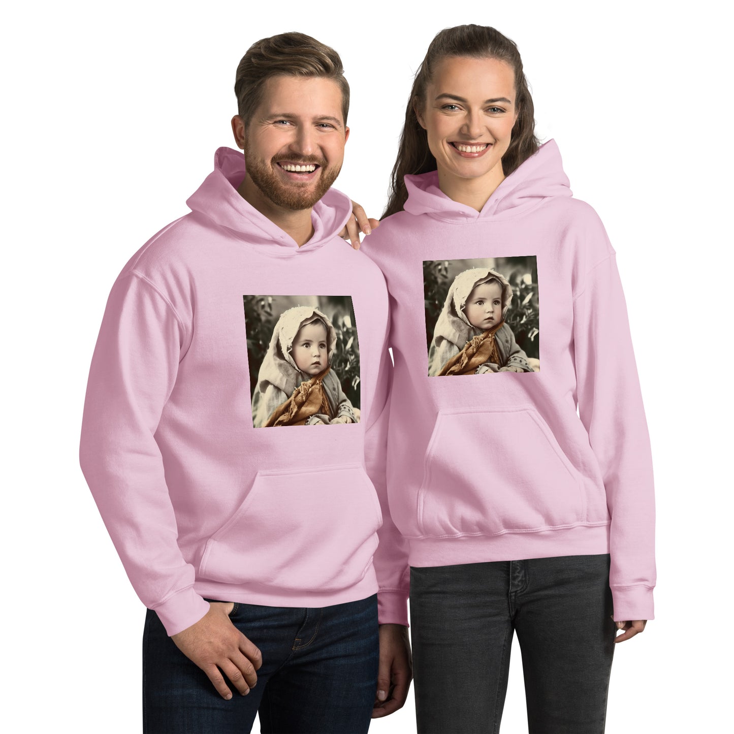 Hoodie Unisex / Air Spun Cotton / Portrait Jesus Nazareth I