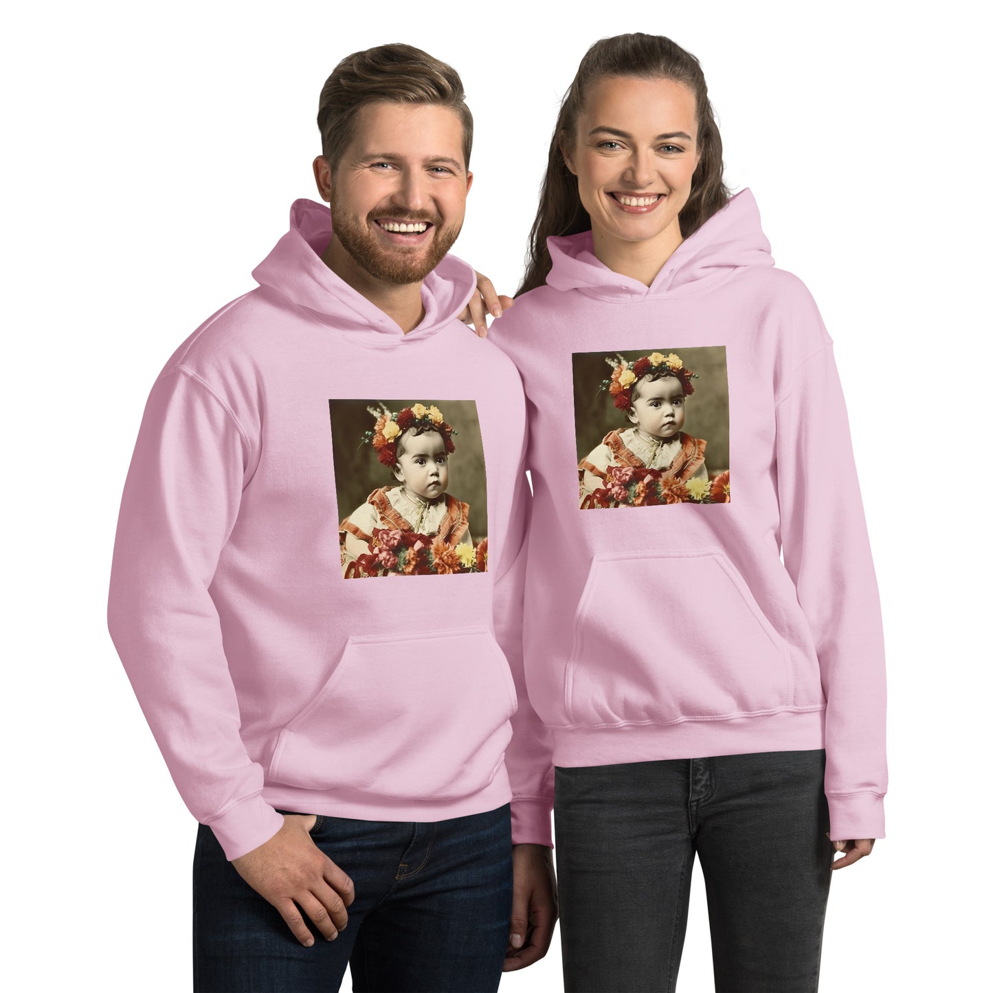 Hoodie Unisex / Air Spun Cotton / Portrait Magdalena Frida I