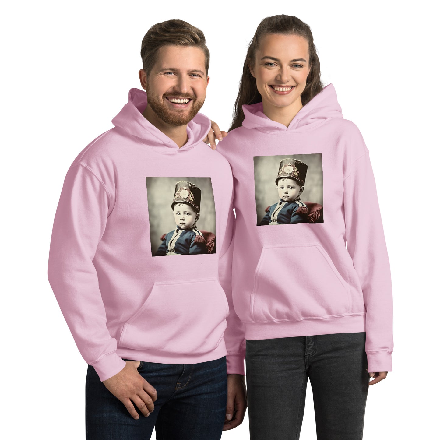 Hoodie Unisex / Air Spun Cotton / Portrait Napoleon Carlo III