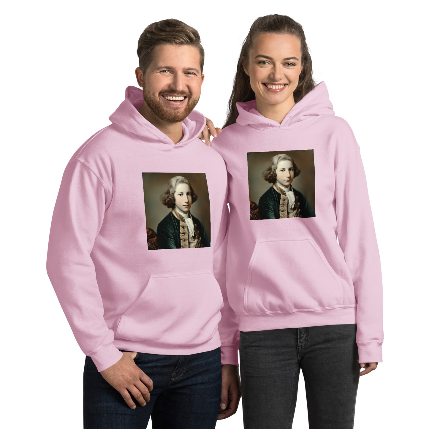 Hoodie Unisex / Air Spun Cotton / Portrait George Augustine I