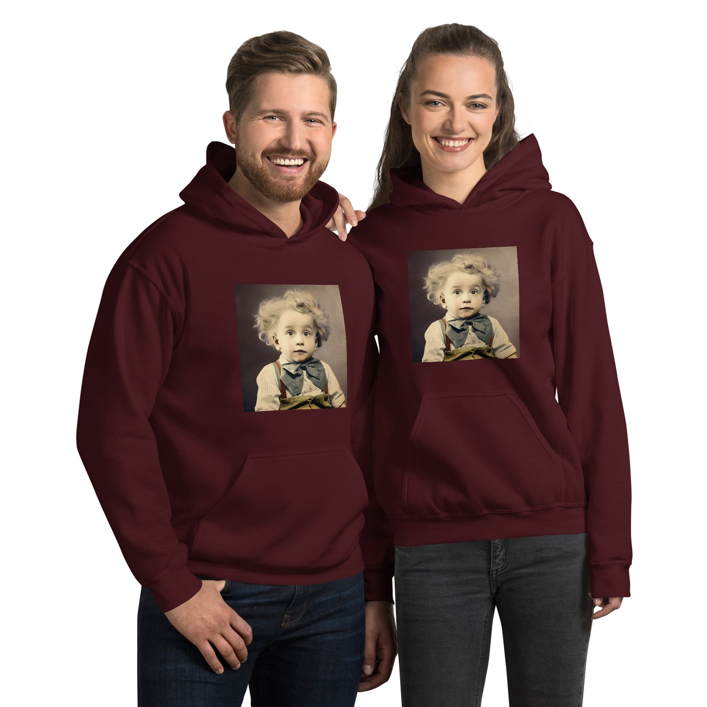 Hoodie Unisex / Air Spun Cotton / Portrait Albert Hermann II