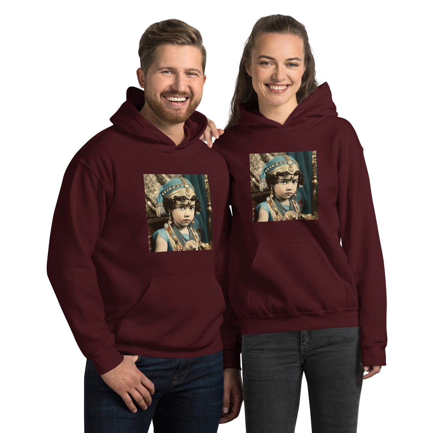 Hoodie Unisex / Air Spun Cotton / Portrait Cleopatra Philopator II