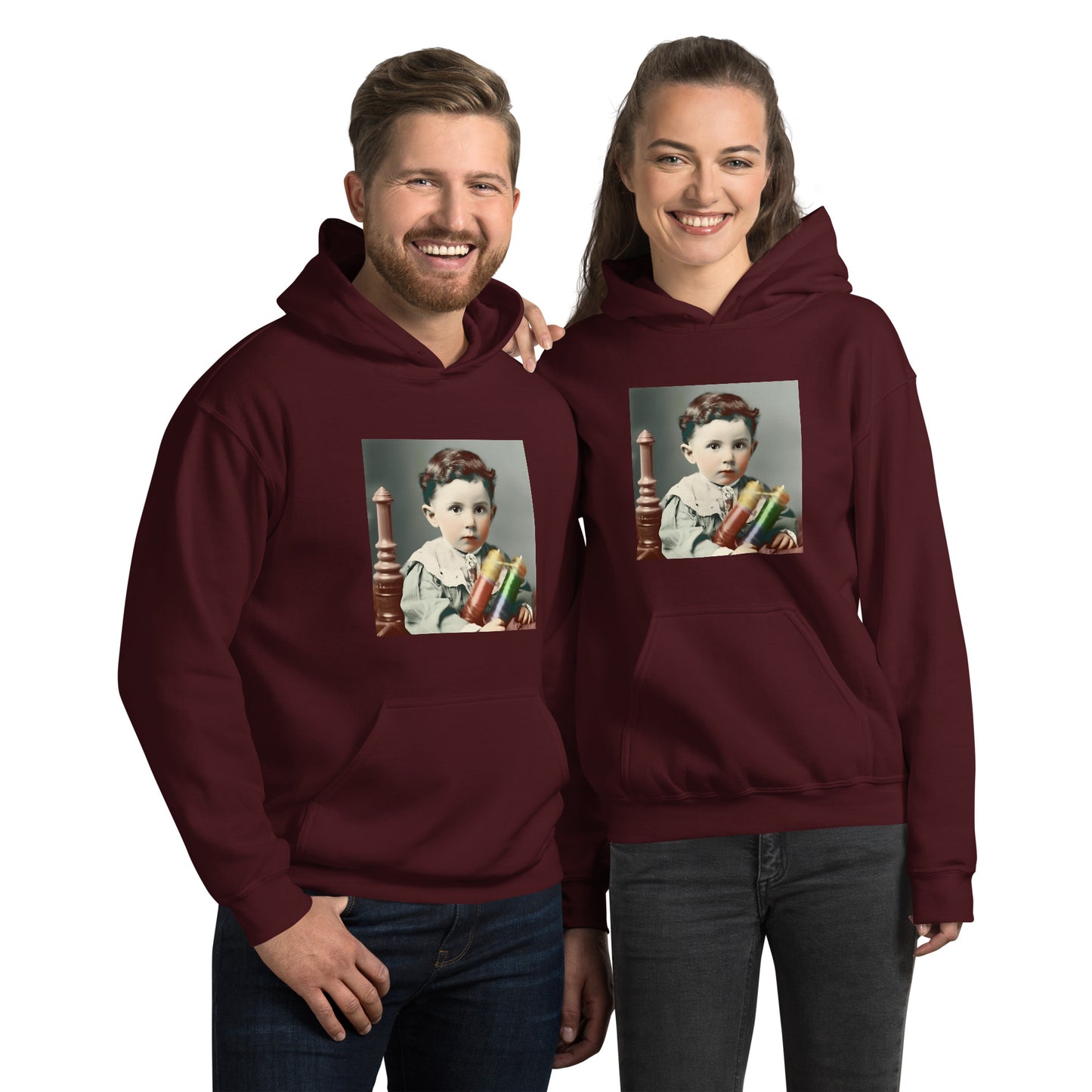 Hoodie Unisex / Air Spun Cotton / Portrait Nikola Milutin I