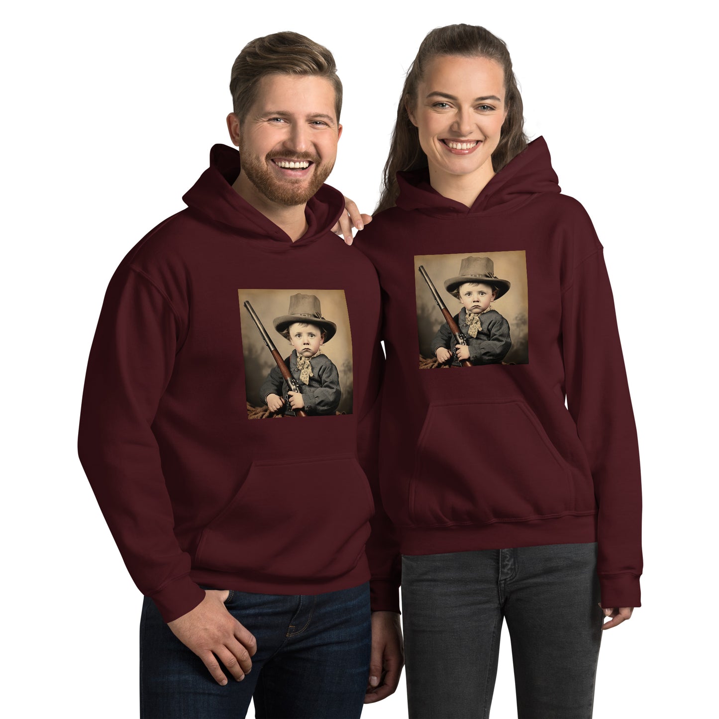 Hoodie Unisex / Air Spun Cotton / Portrait William 'Billy' Henry III