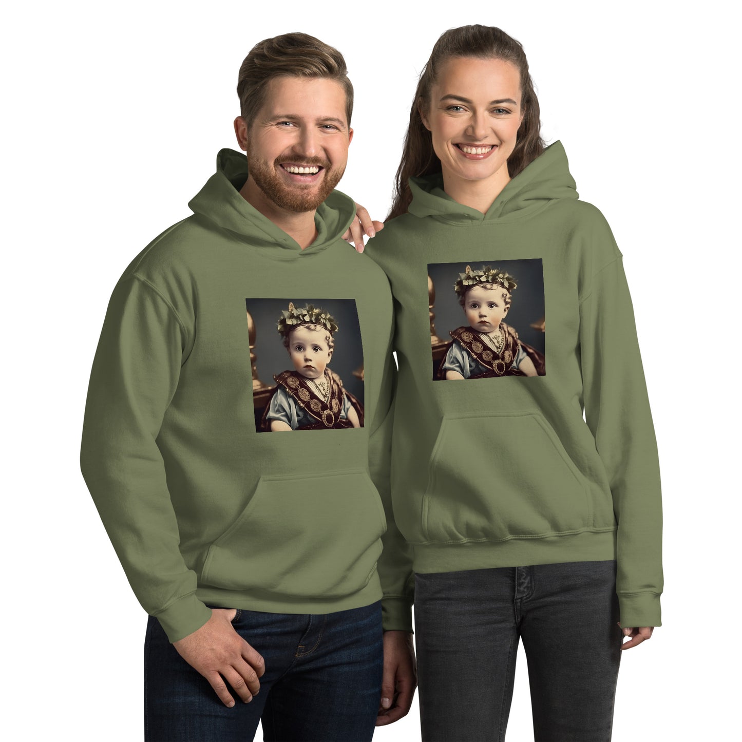 Hoodie Unisex / Air Spun Cotton / Portrait Gaius Julius I