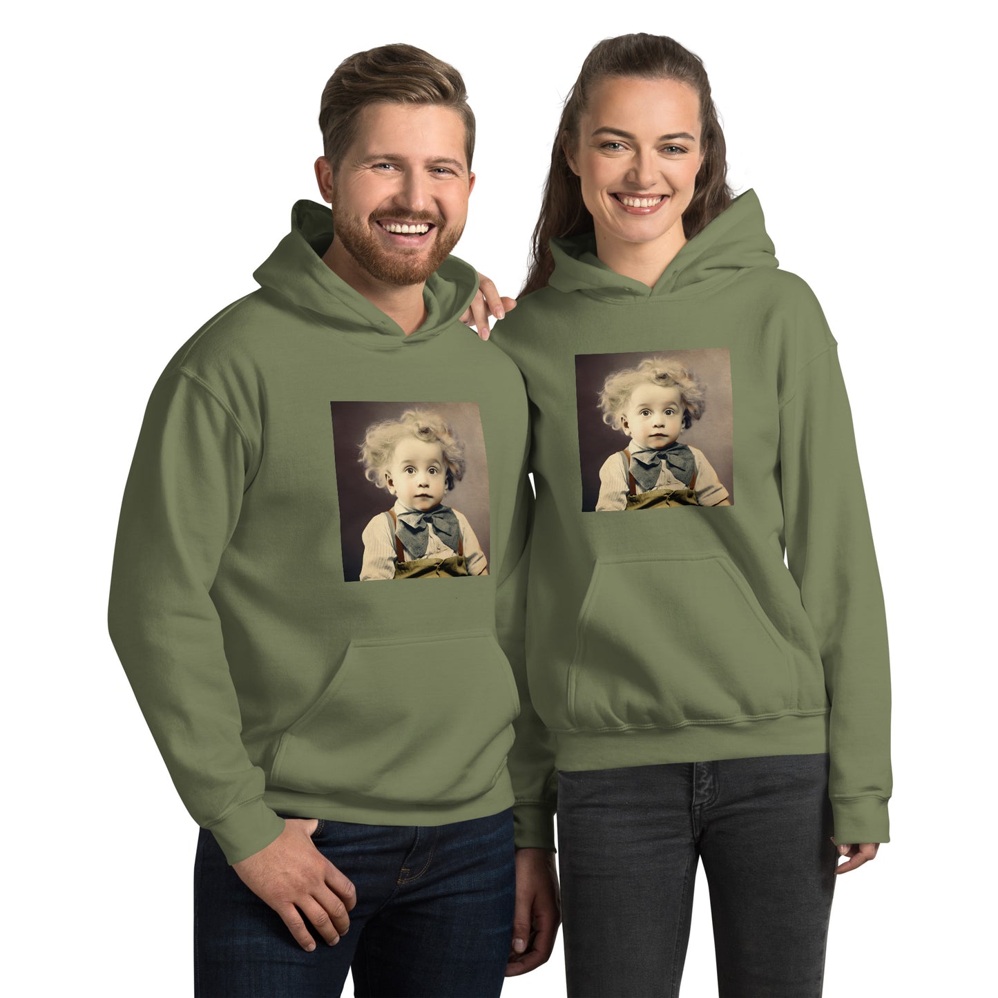 Hoodie Unisex / Air Spun Cotton / Portrait Albert Hermann II