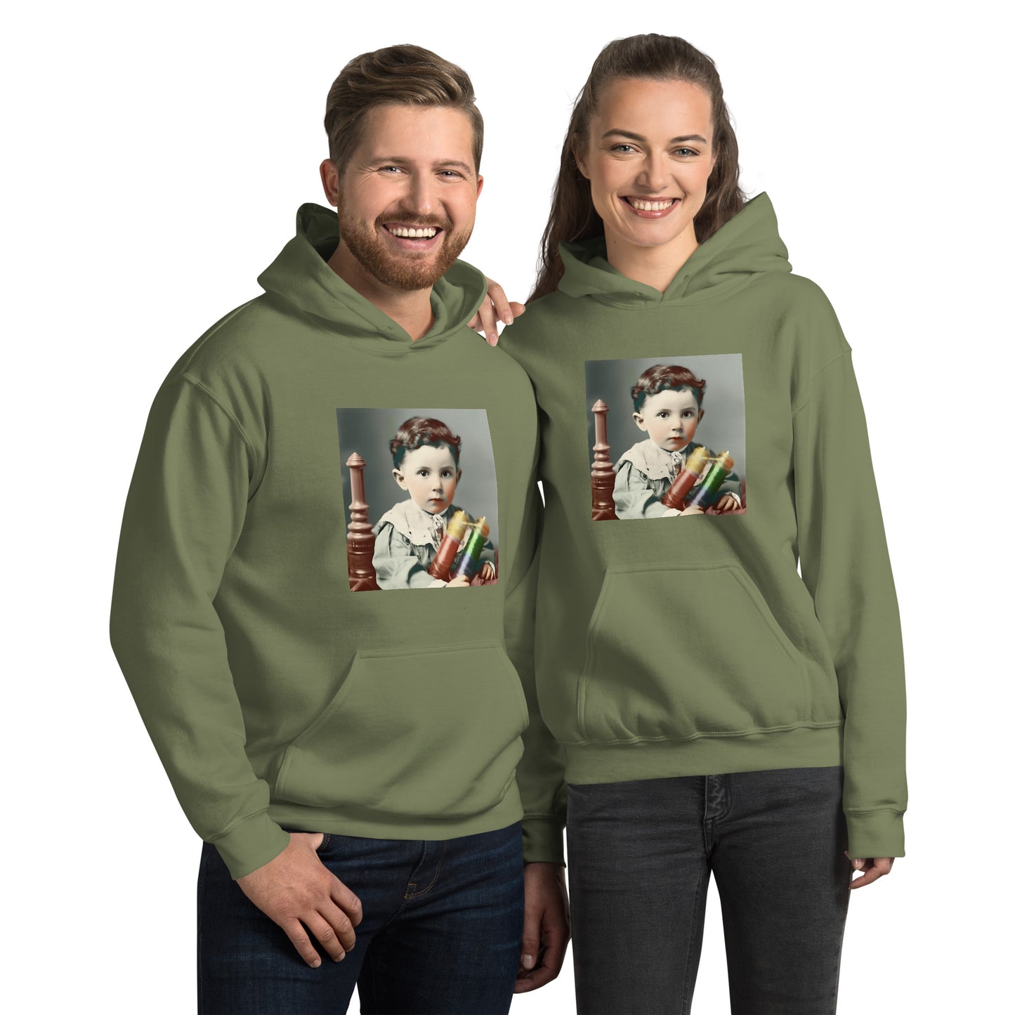 Hoodie Unisex / Air Spun Cotton / Portrait Nikola Milutin I