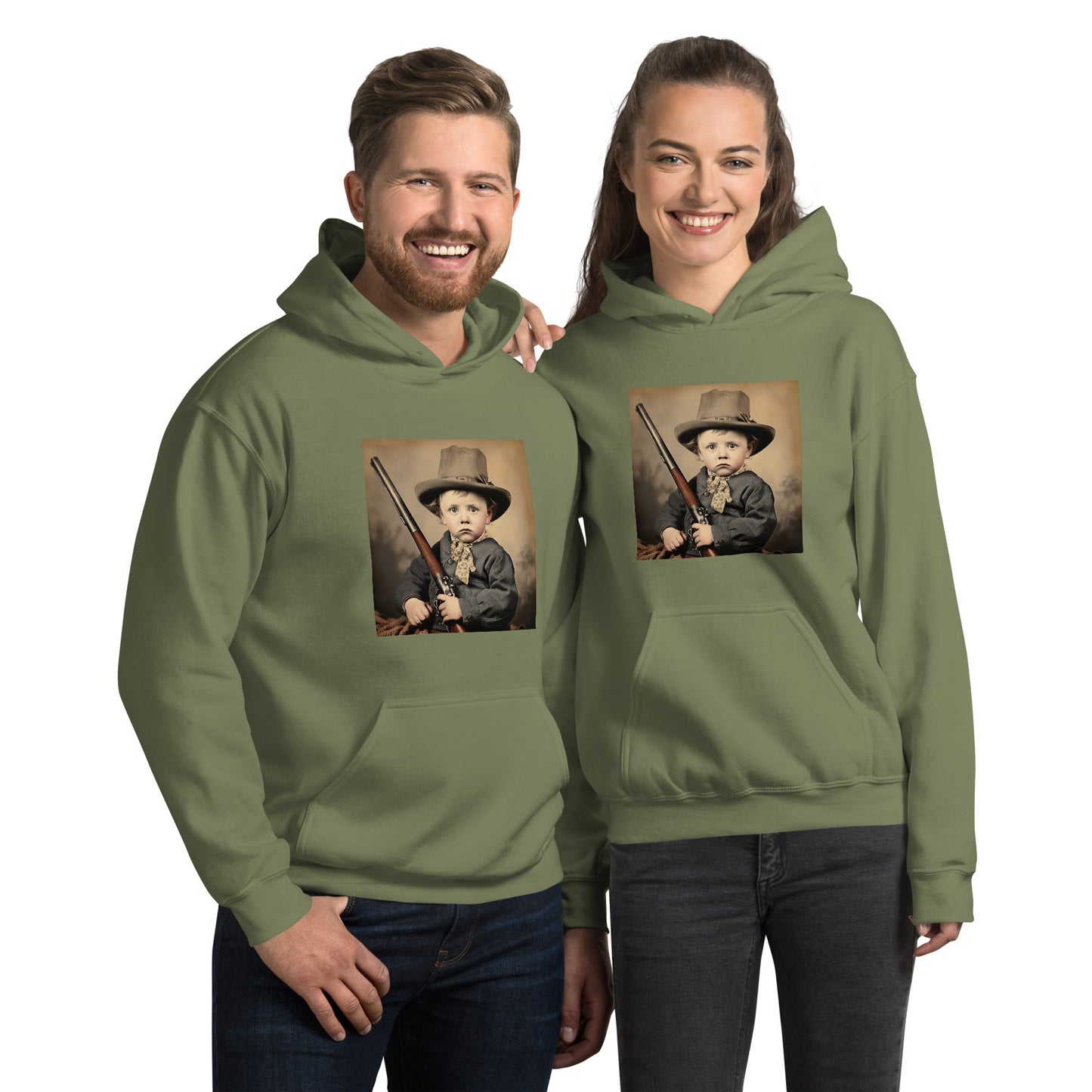 Hoodie Unisex / Air Spun Cotton / Portrait William 'Billy' Henry III