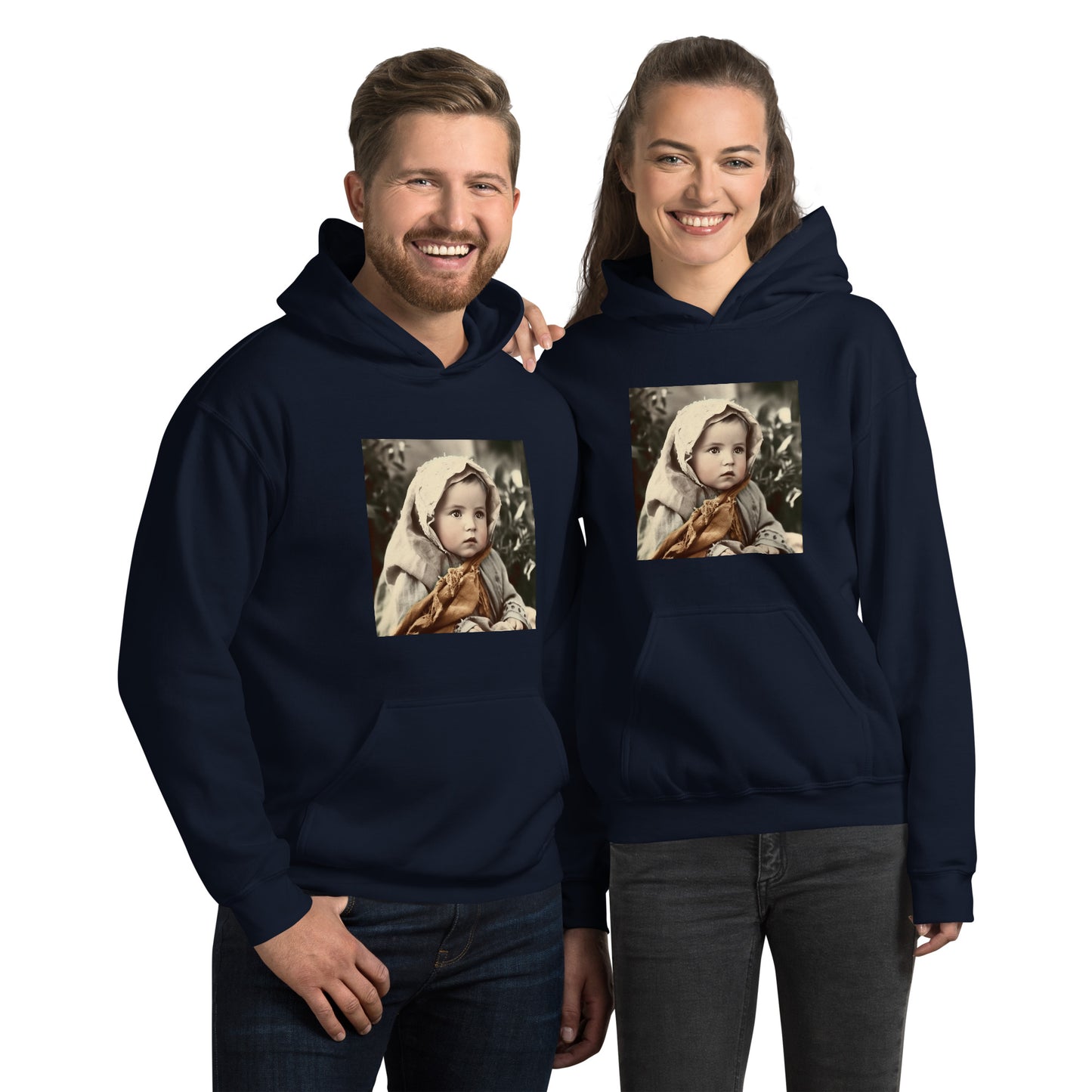 Hoodie Unisex / Air Spun Cotton / Portrait Jesus Nazareth I