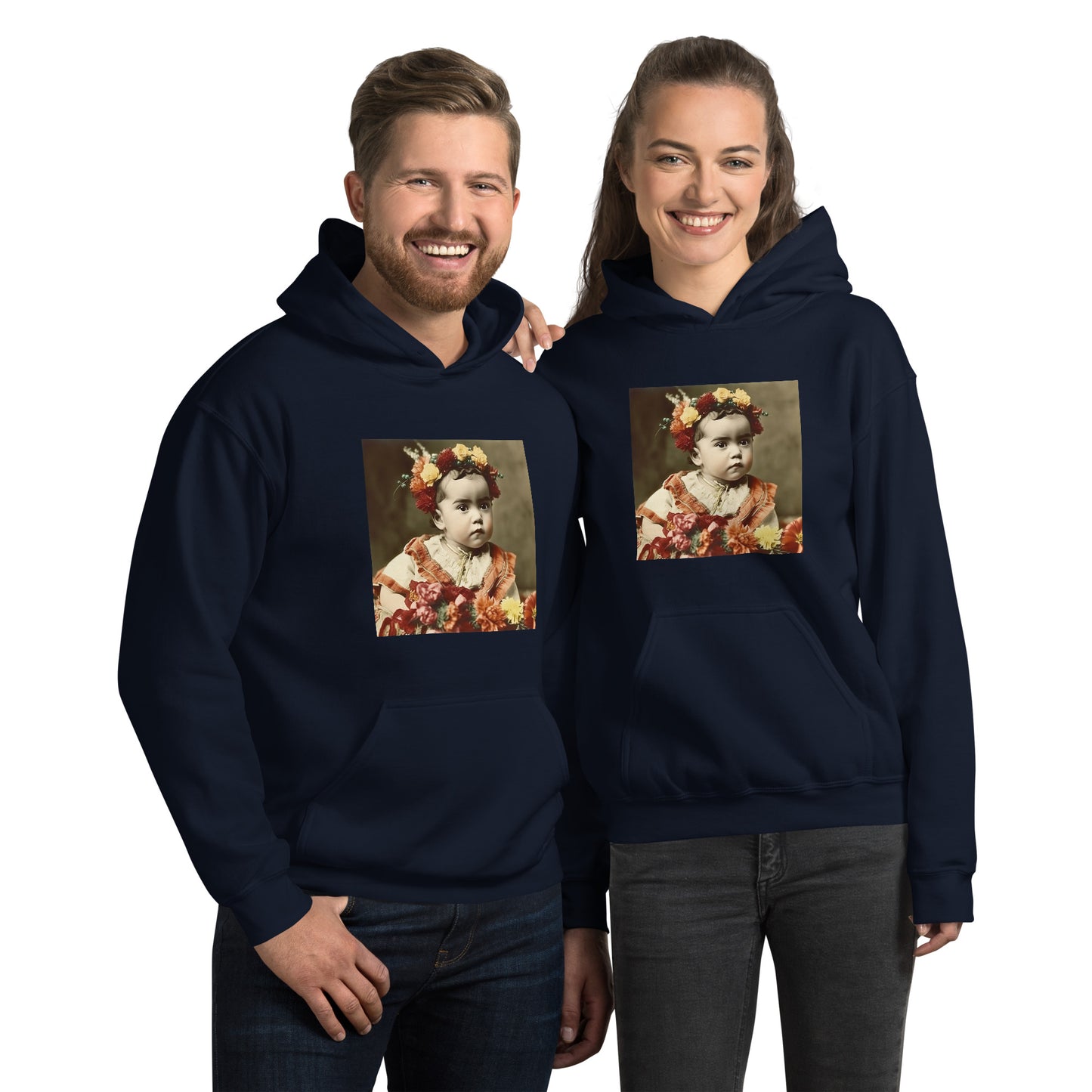 Hoodie Unisex / Air Spun Cotton / Portrait Magdalena Frida I