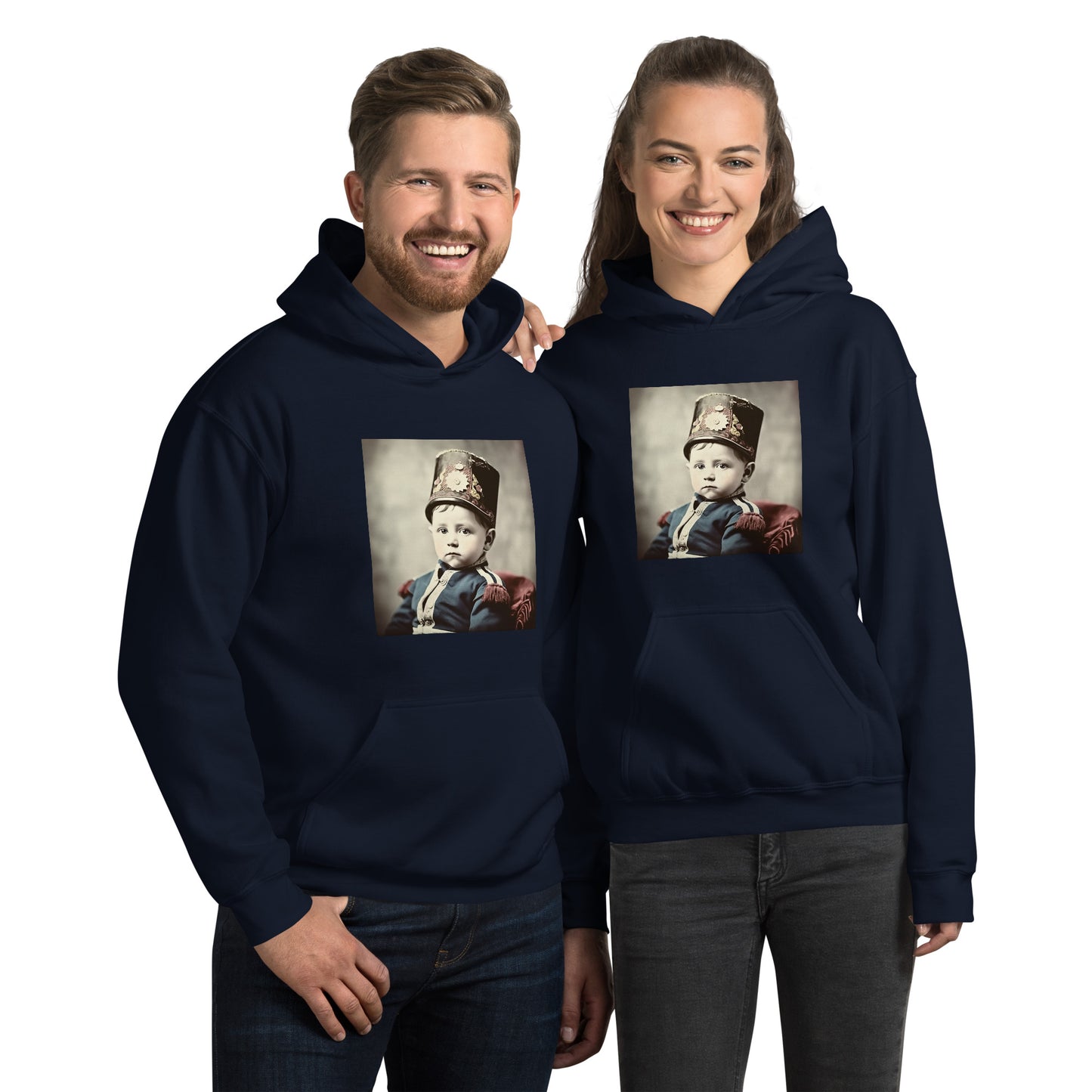 Hoodie Unisex / Air Spun Cotton / Portrait Napoleon Carlo III