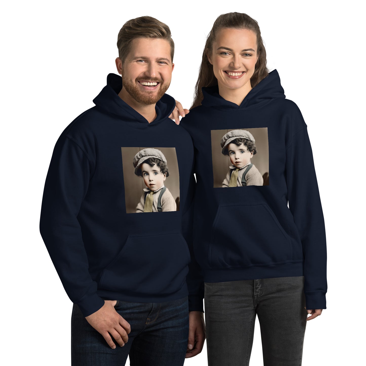 Hoodie Unisex / Air Spun Cotton / Portrait Charles 'Charlie' Spencer III