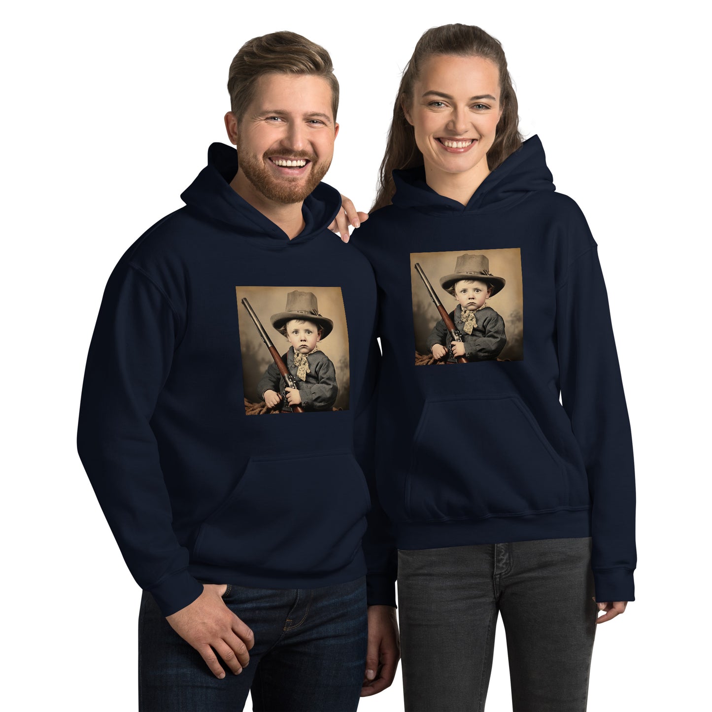 Hoodie Unisex / Air Spun Cotton / Portrait William 'Billy' Henry III