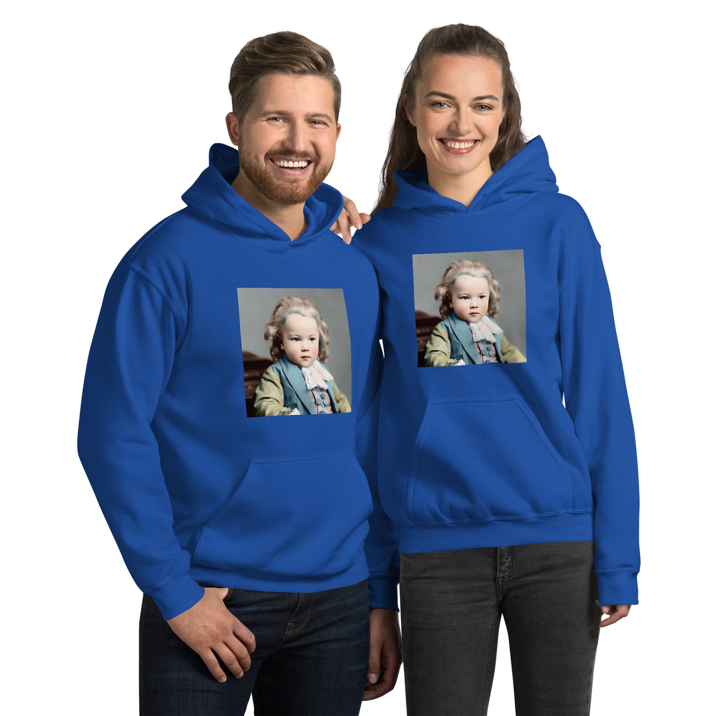 Hoodie Unisex / Air Spun Cotton / Portrait Johann Sebastian V