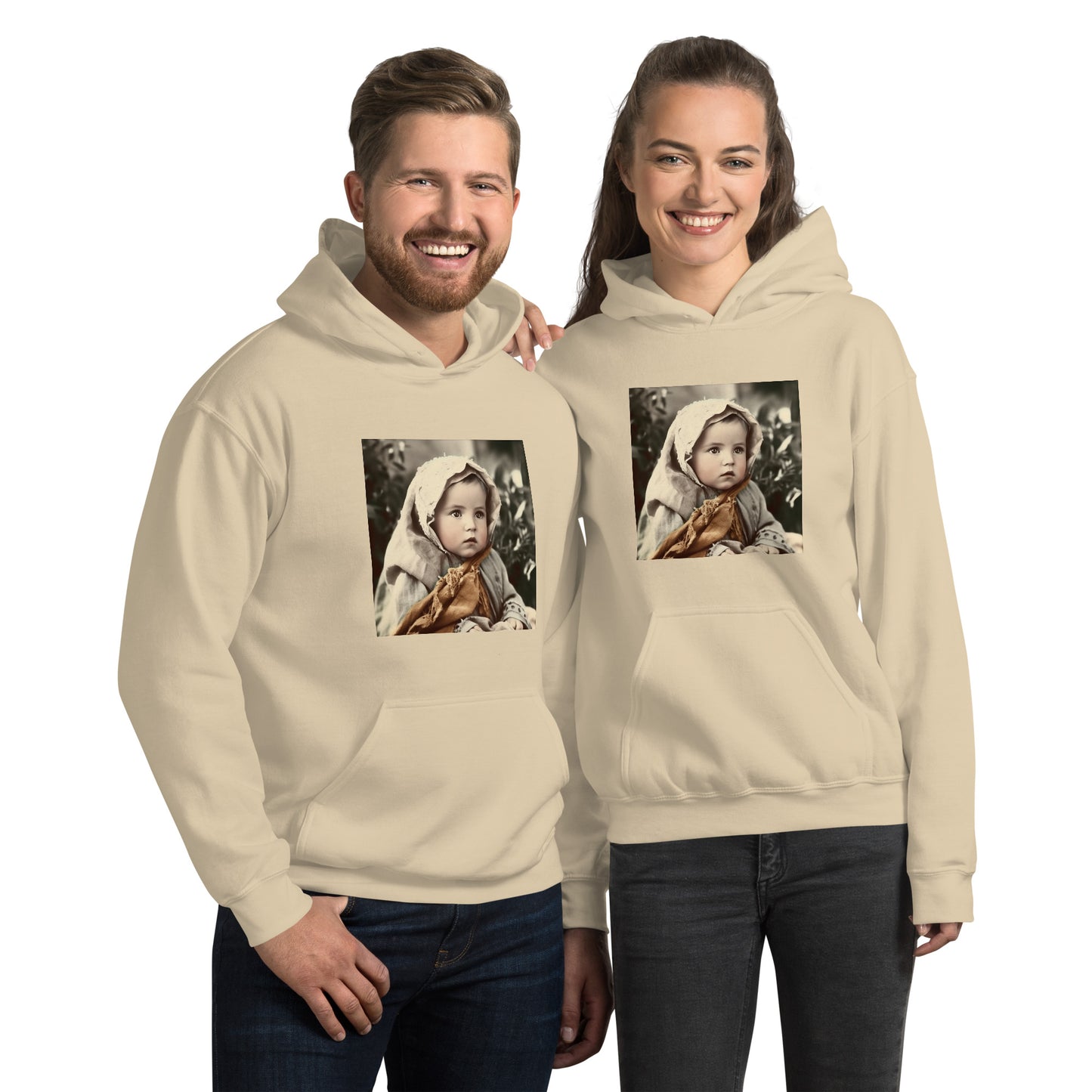 Hoodie Unisex / Air Spun Cotton / Portrait Jesus Nazareth I