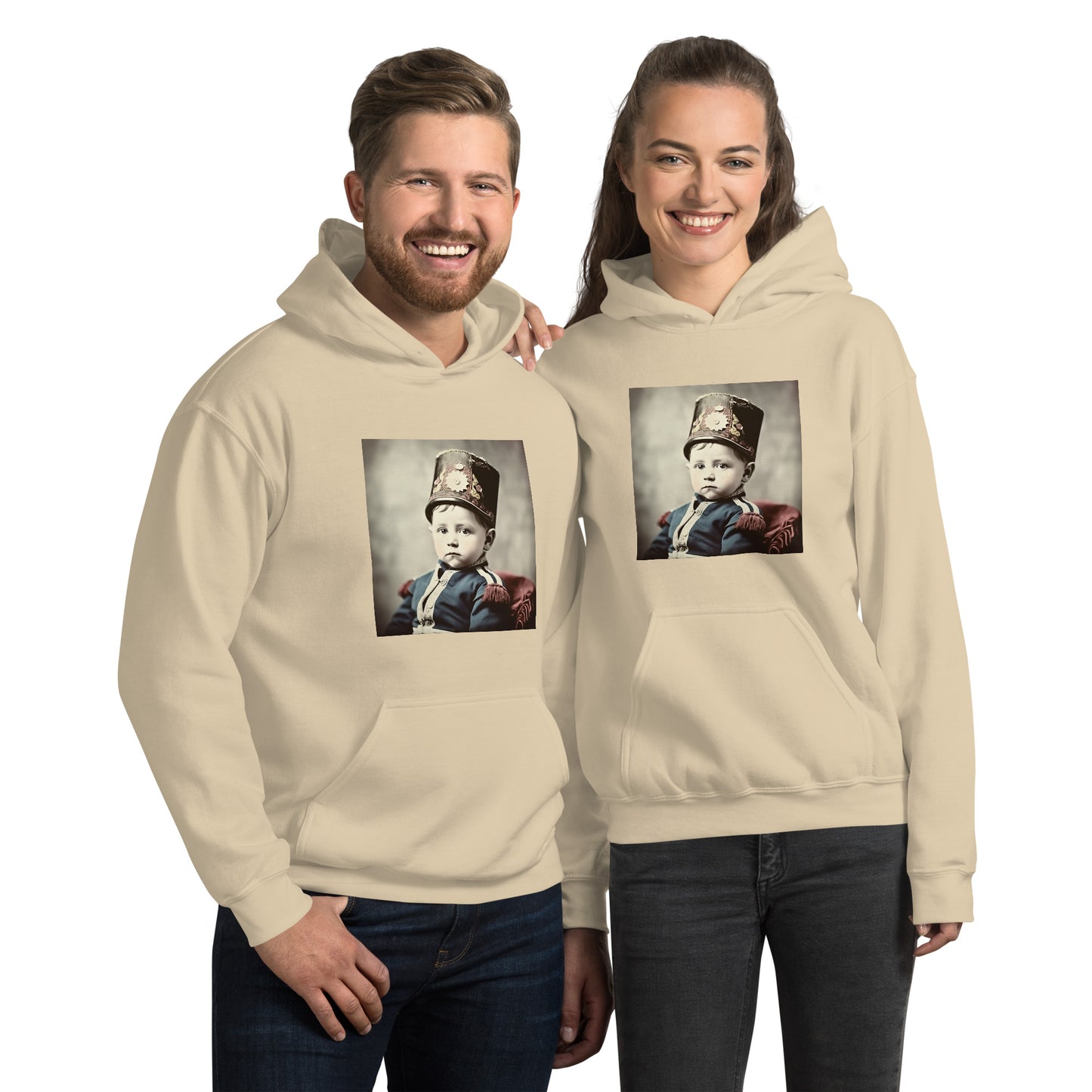 Hoodie Unisex / Air Spun Cotton / Portrait Napoleon Carlo III