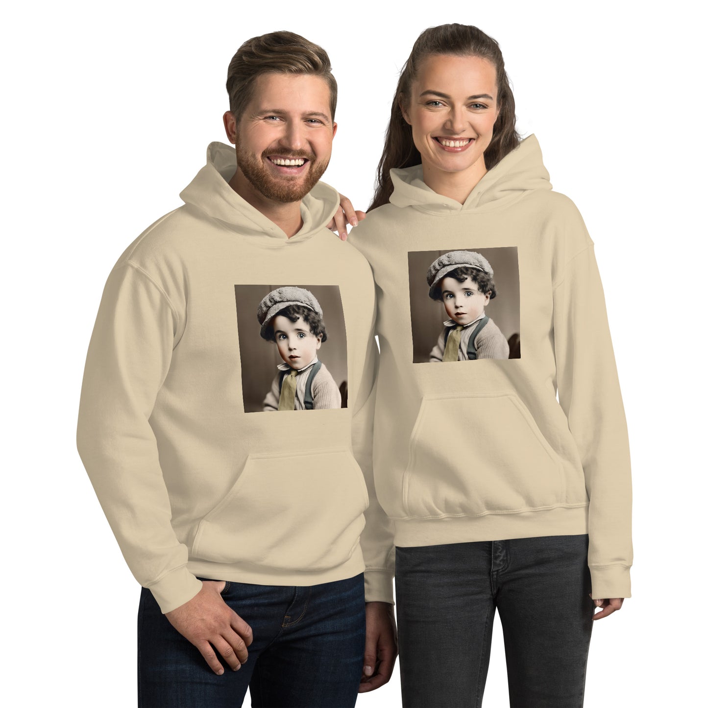 Hoodie Unisex / Air Spun Cotton / Portrait Charles 'Charlie' Spencer III