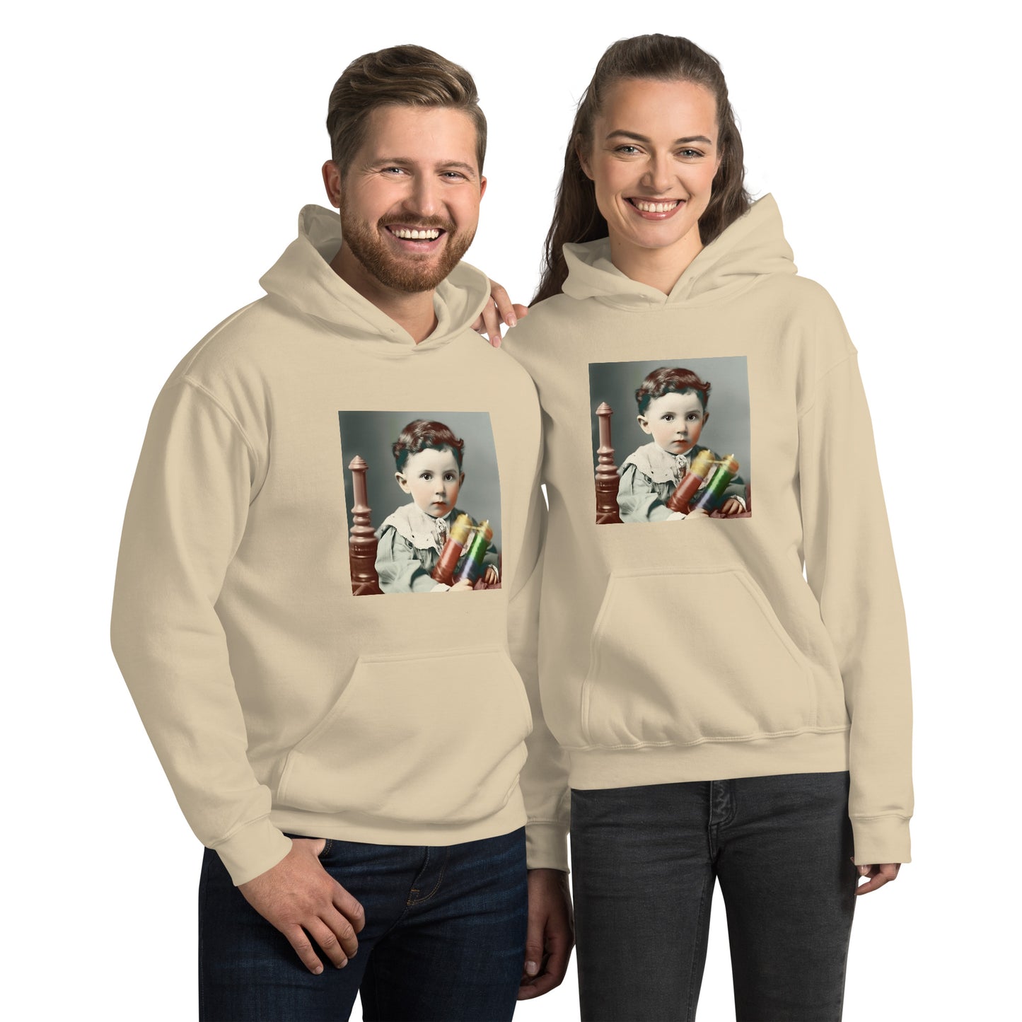 Hoodie Unisex / Air Spun Cotton / Portrait Nikola Milutin I