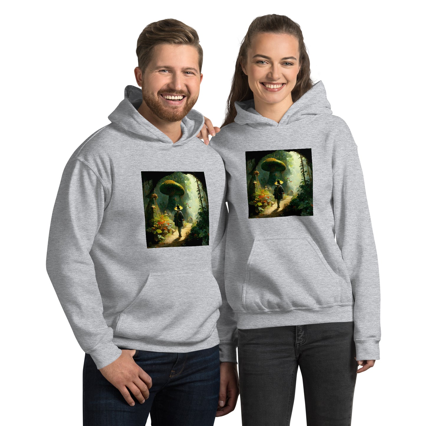 Hoodie Unisex / Air Spun Cotton / Fairytale Forest #2