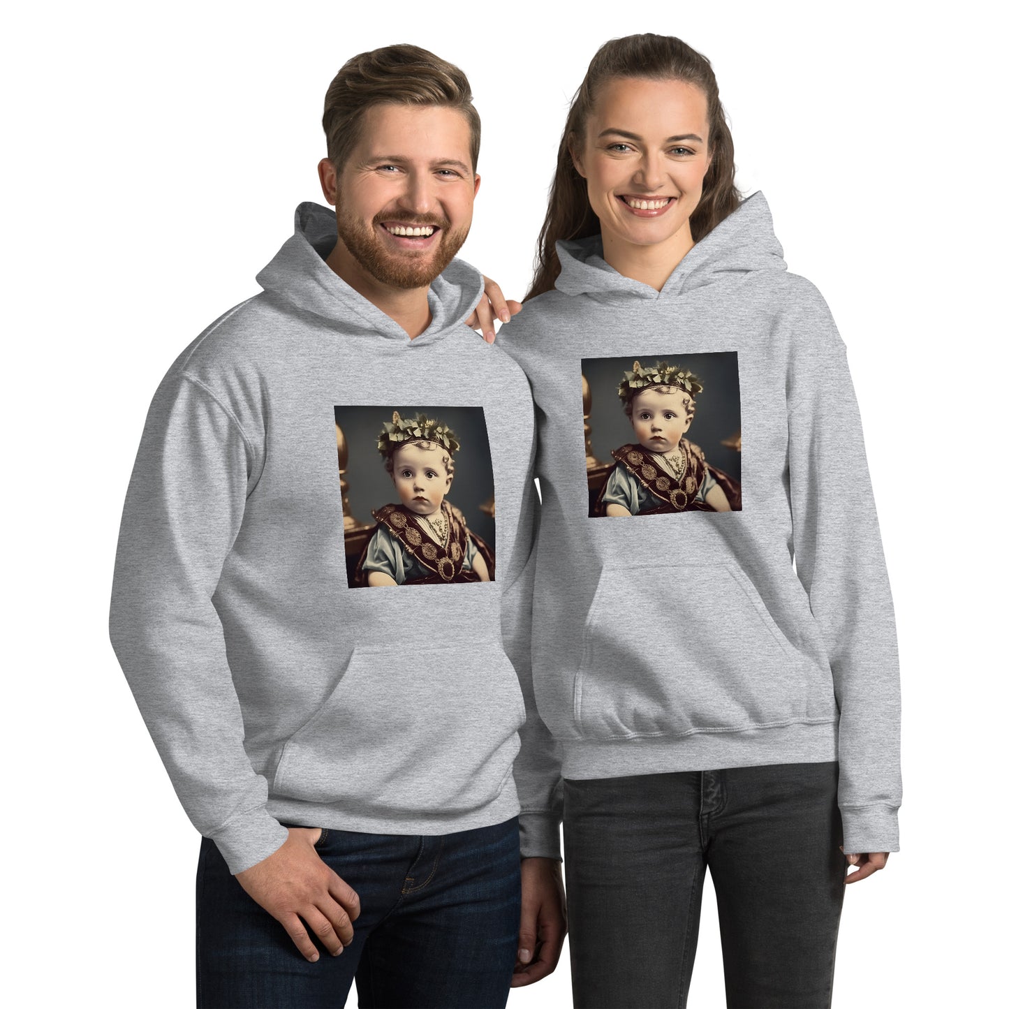 Hoodie Unisex / Air Spun Cotton / Portrait Gaius Julius I