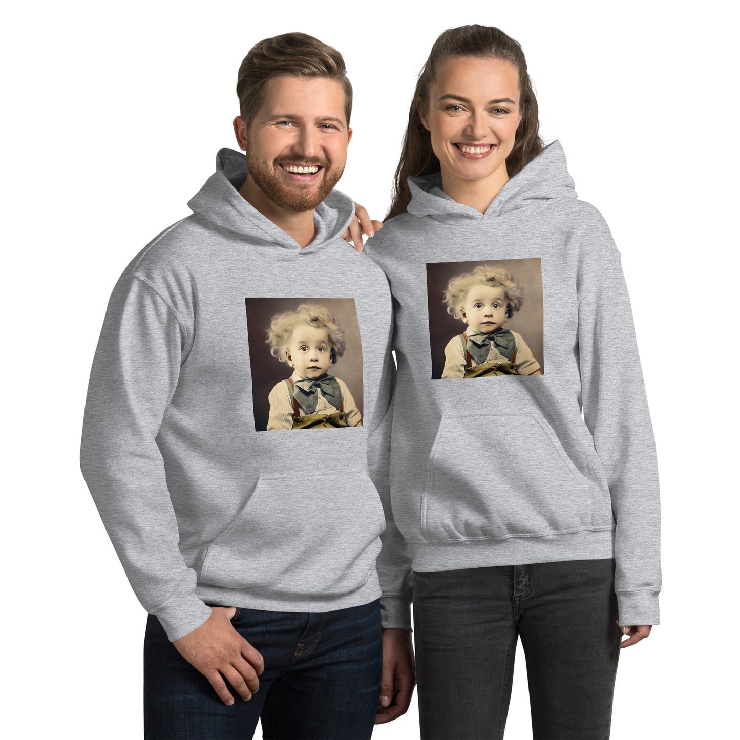 Hoodie Unisex / Air Spun Cotton / Portrait Albert Hermann II