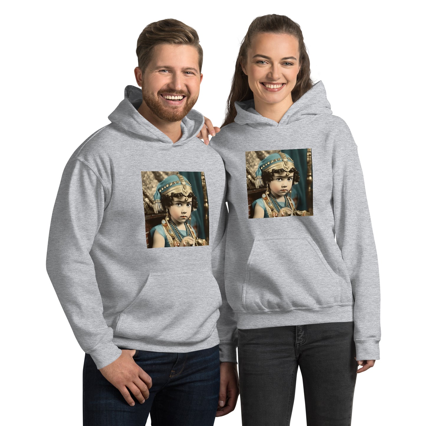 Hoodie Unisex / Air Spun Cotton / Portrait Cleopatra Philopator II