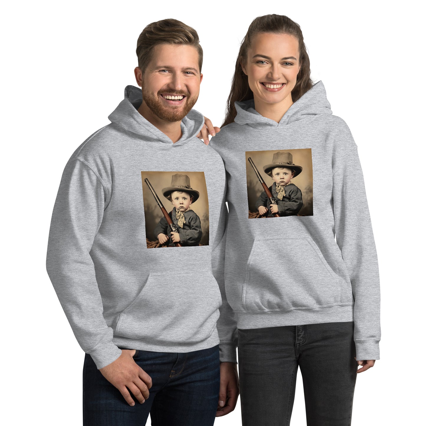 Hoodie Unisex / Air Spun Cotton / Portrait William 'Billy' Henry III