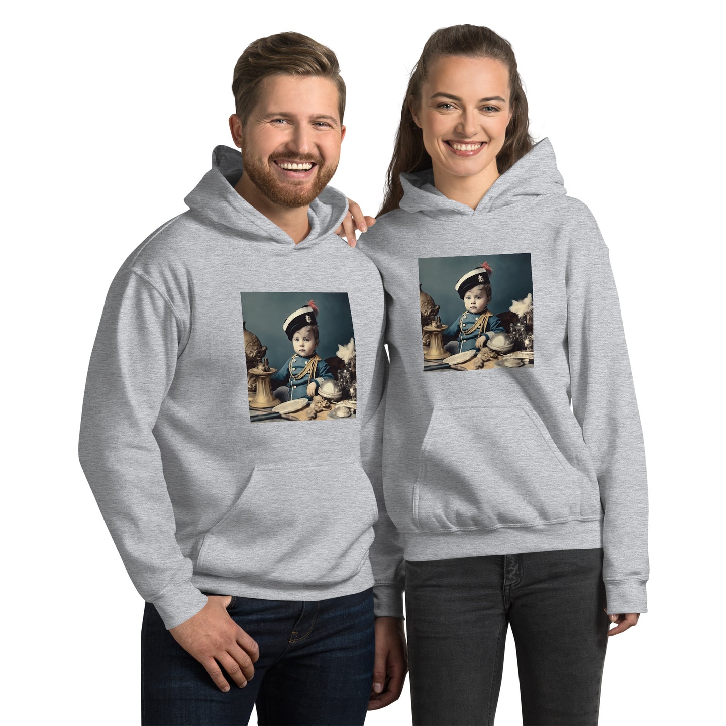 Hoodie Unisex / Air Spun Cotton / Portrait Napoleon Carlo VIII