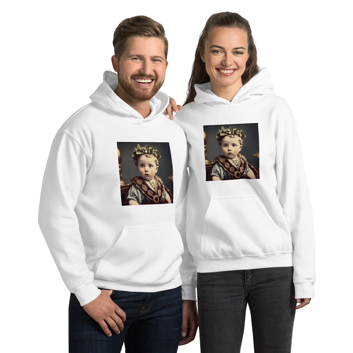 Hoodie Unisex / Air Spun Cotton / Portrait Gaius Julius I