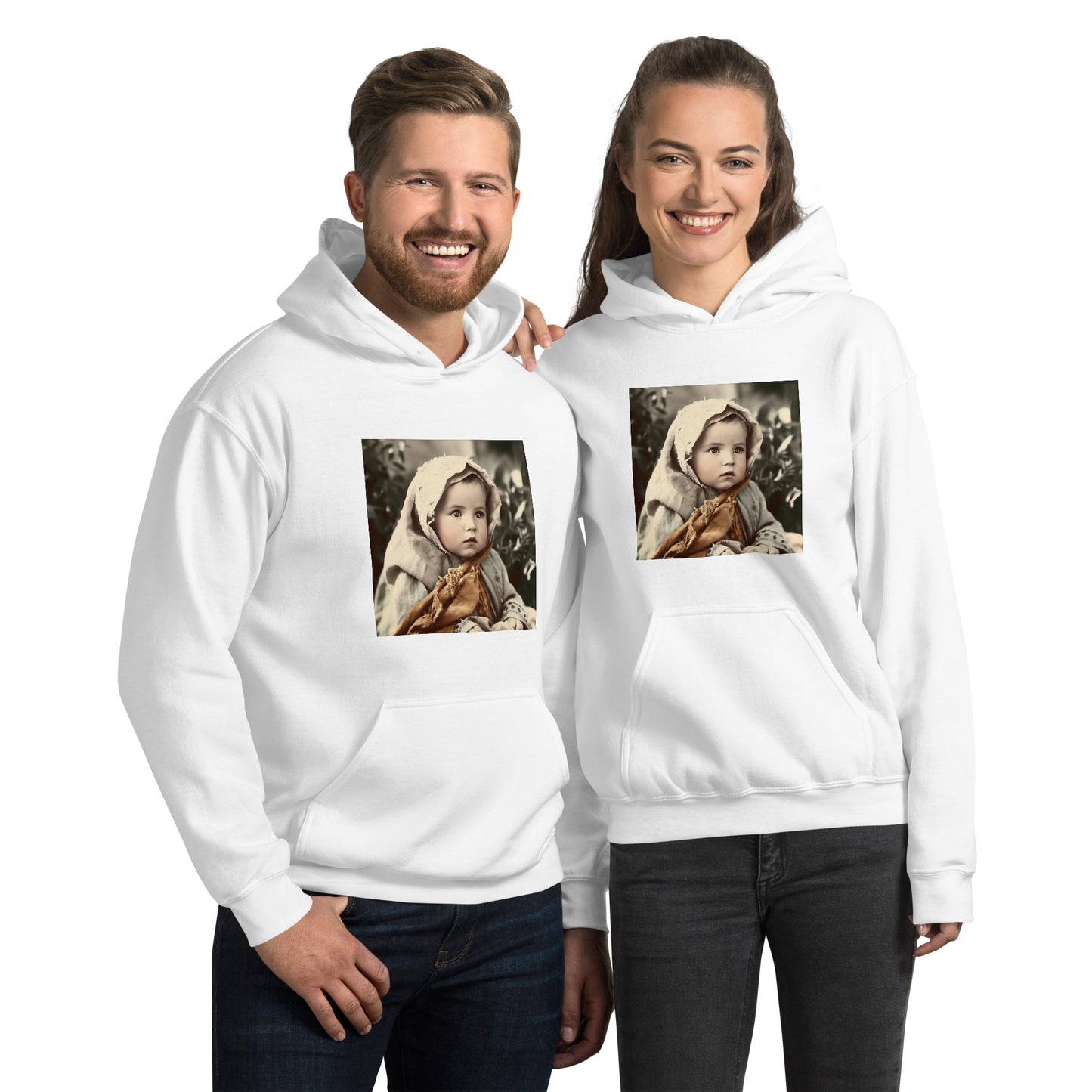 Hoodie Unisex / Air Spun Cotton / Portrait Jesus Nazareth I