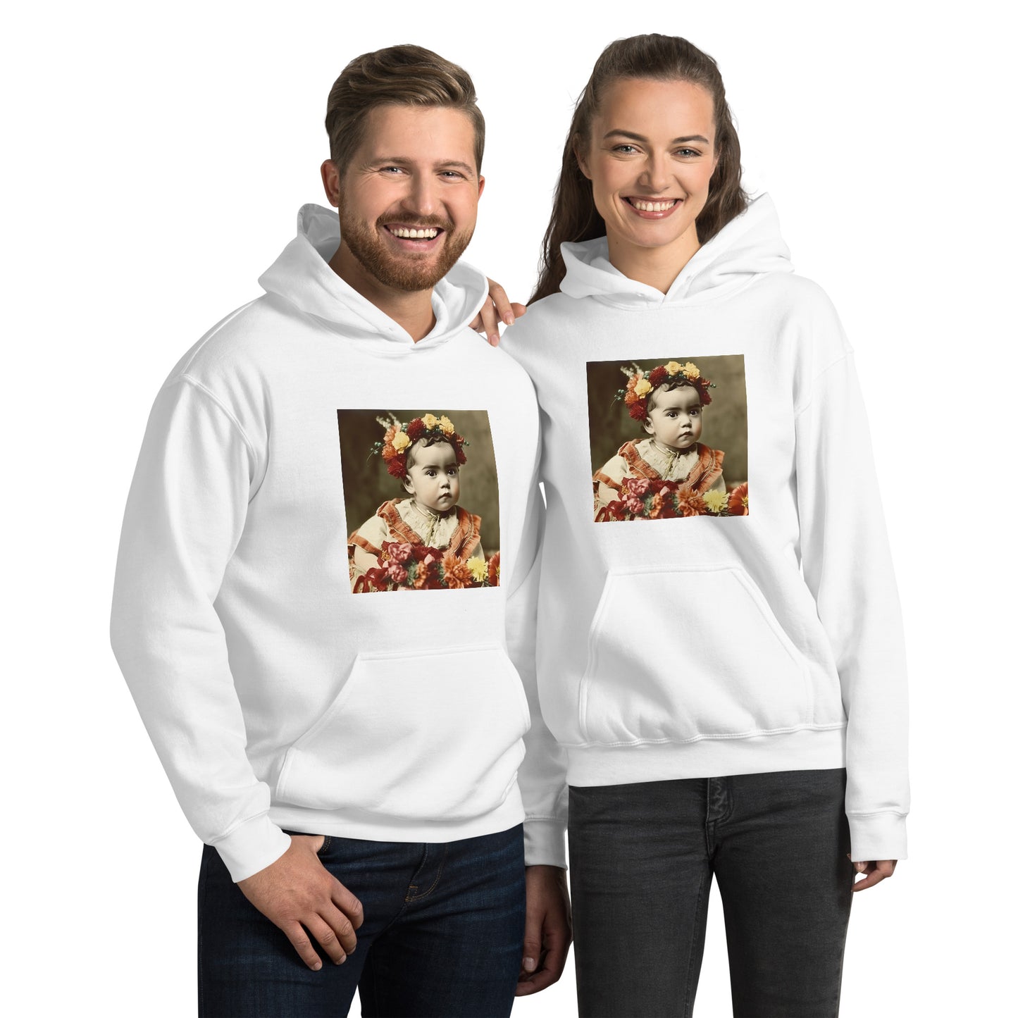 Hoodie Unisex / Air Spun Cotton / Portrait Magdalena Frida I