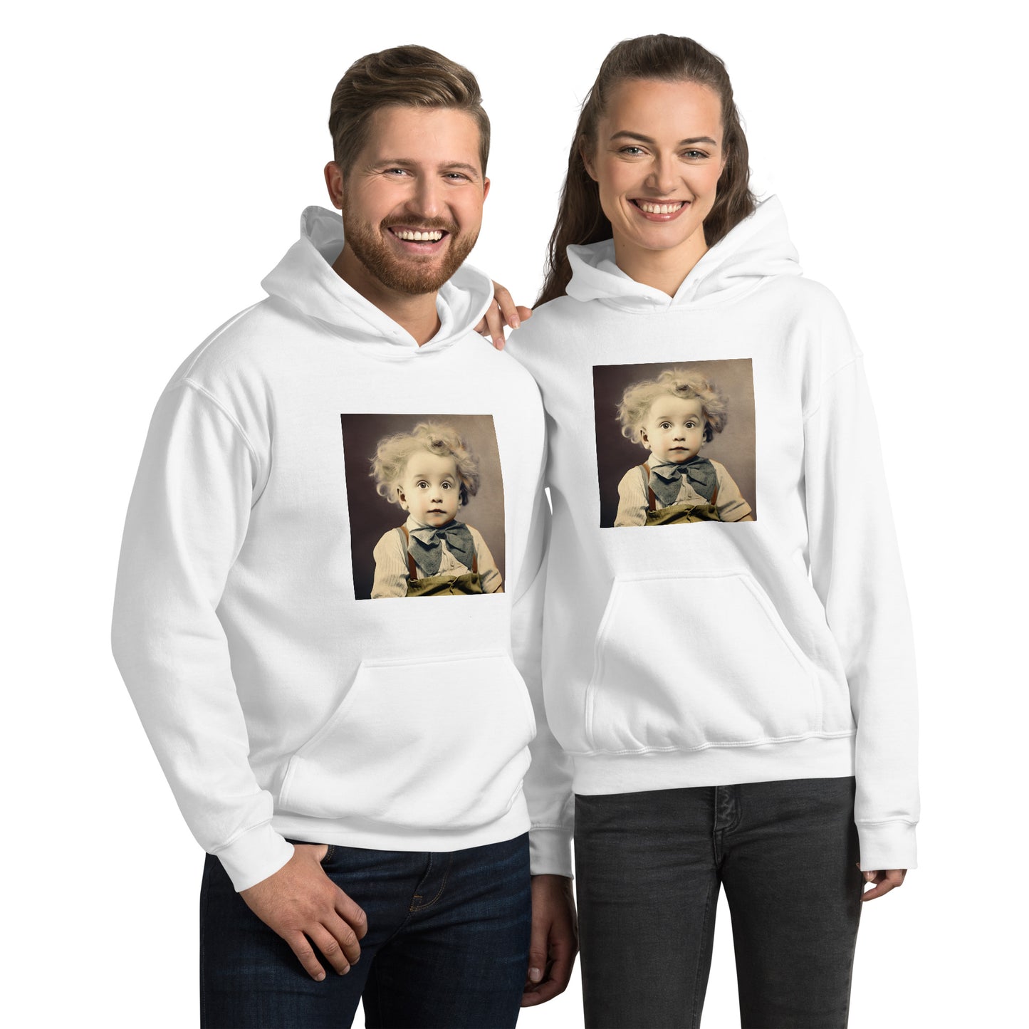 Hoodie Unisex / Air Spun Cotton / Portrait Albert Hermann II