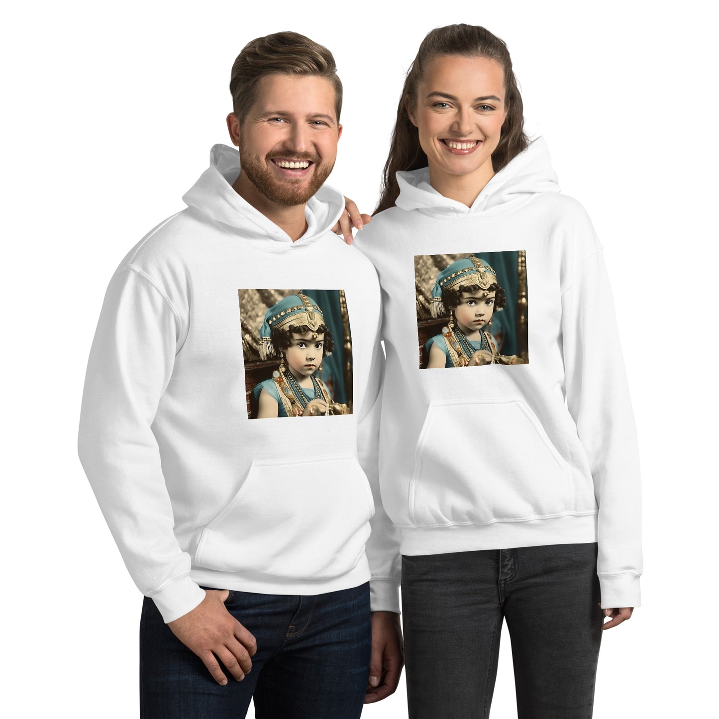 Hoodie Unisex / Air Spun Cotton / Portrait Cleopatra Philopator II