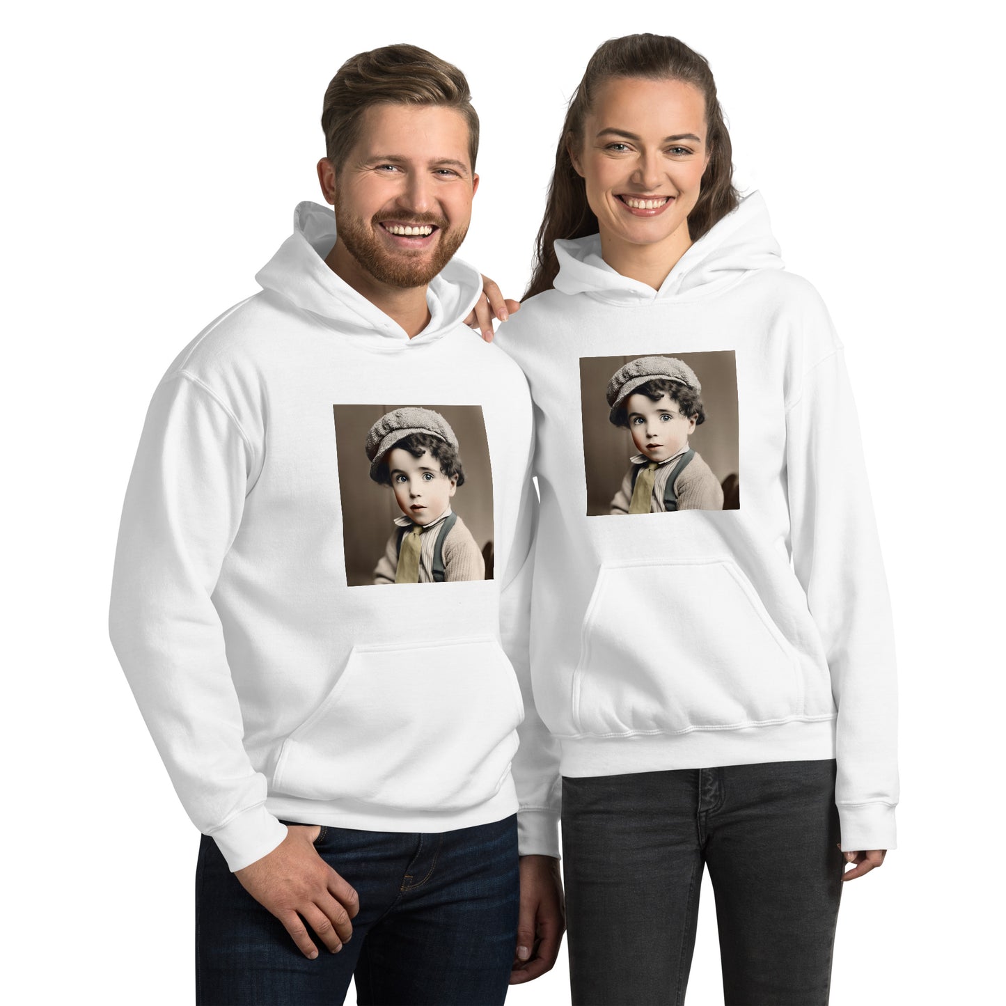 Hoodie Unisex / Air Spun Cotton / Portrait Charles 'Charlie' Spencer III