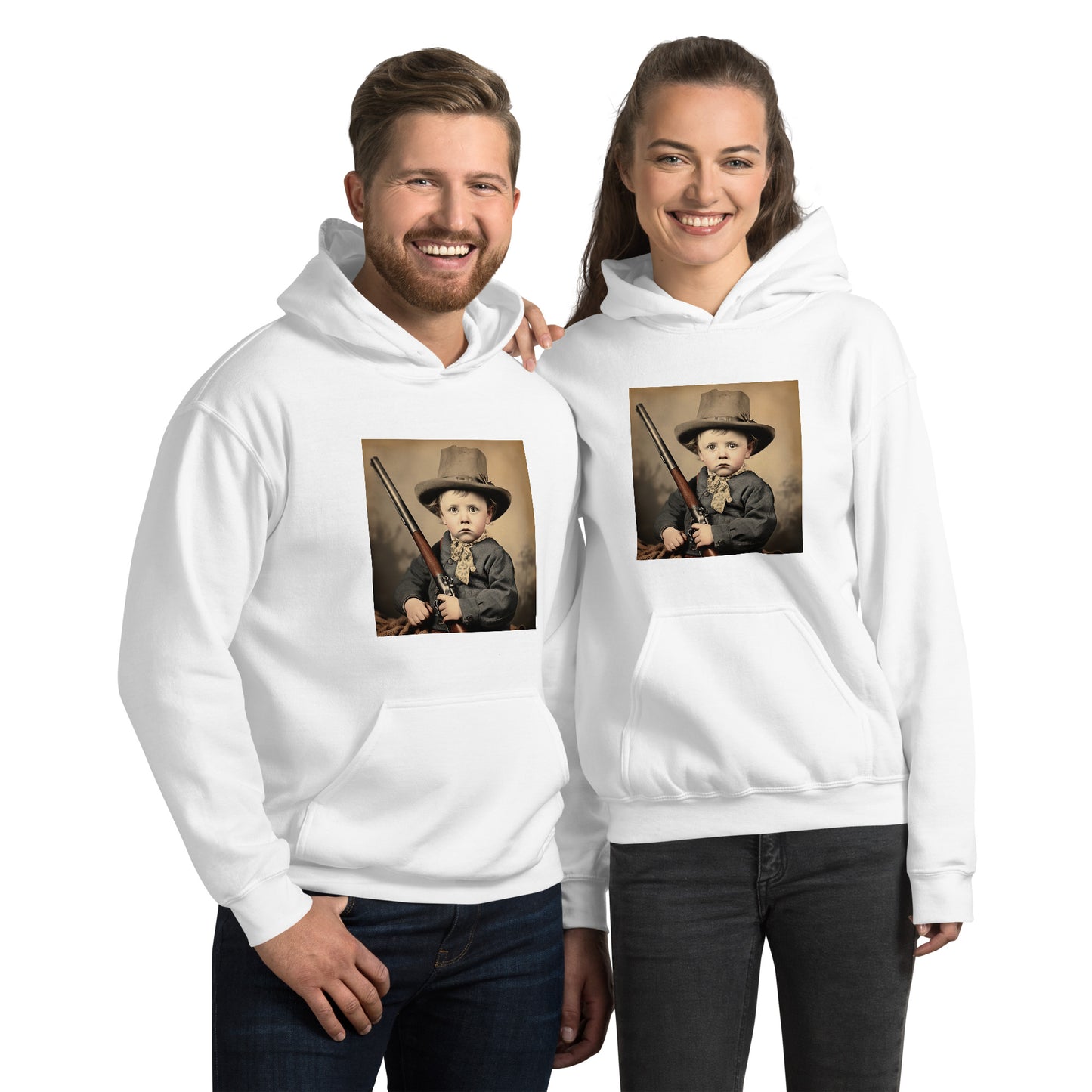 Hoodie Unisex / Air Spun Cotton / Portrait William 'Billy' Henry III